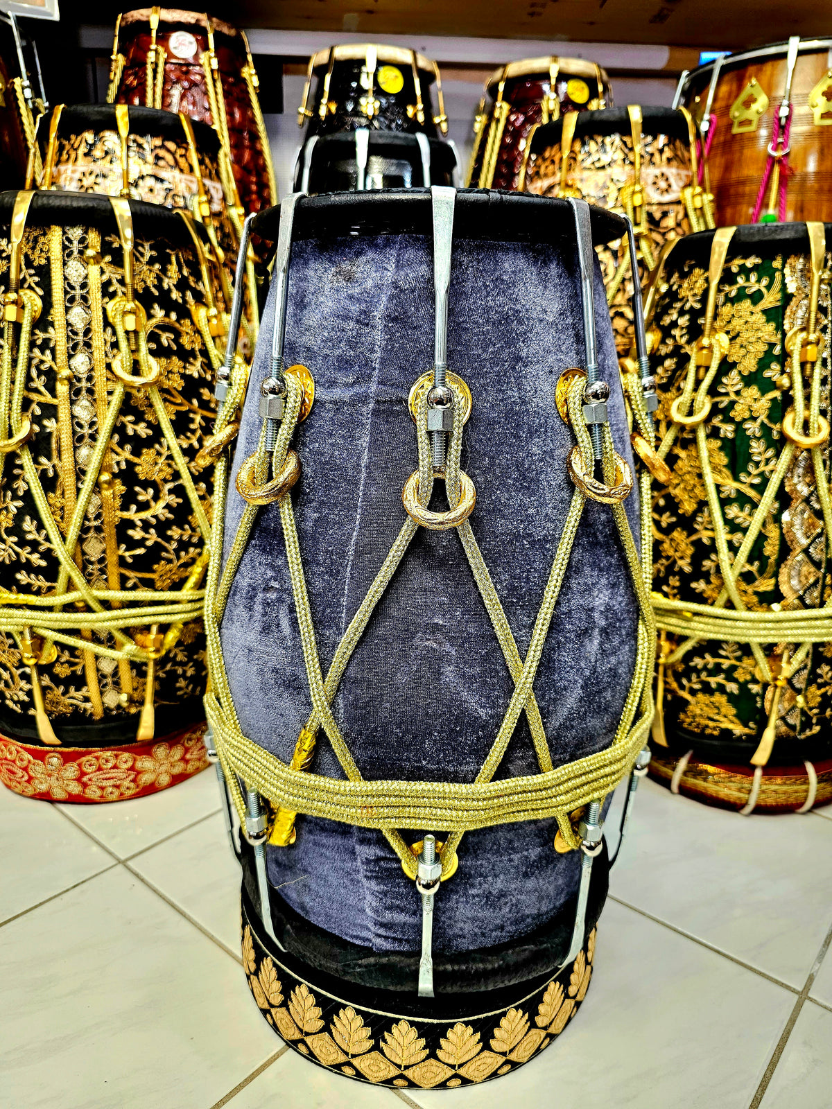 The Dark Knight's Resonance™ Batman-Inspired Dholak *Minor Cosmetic Blemishes *Dholki Toned