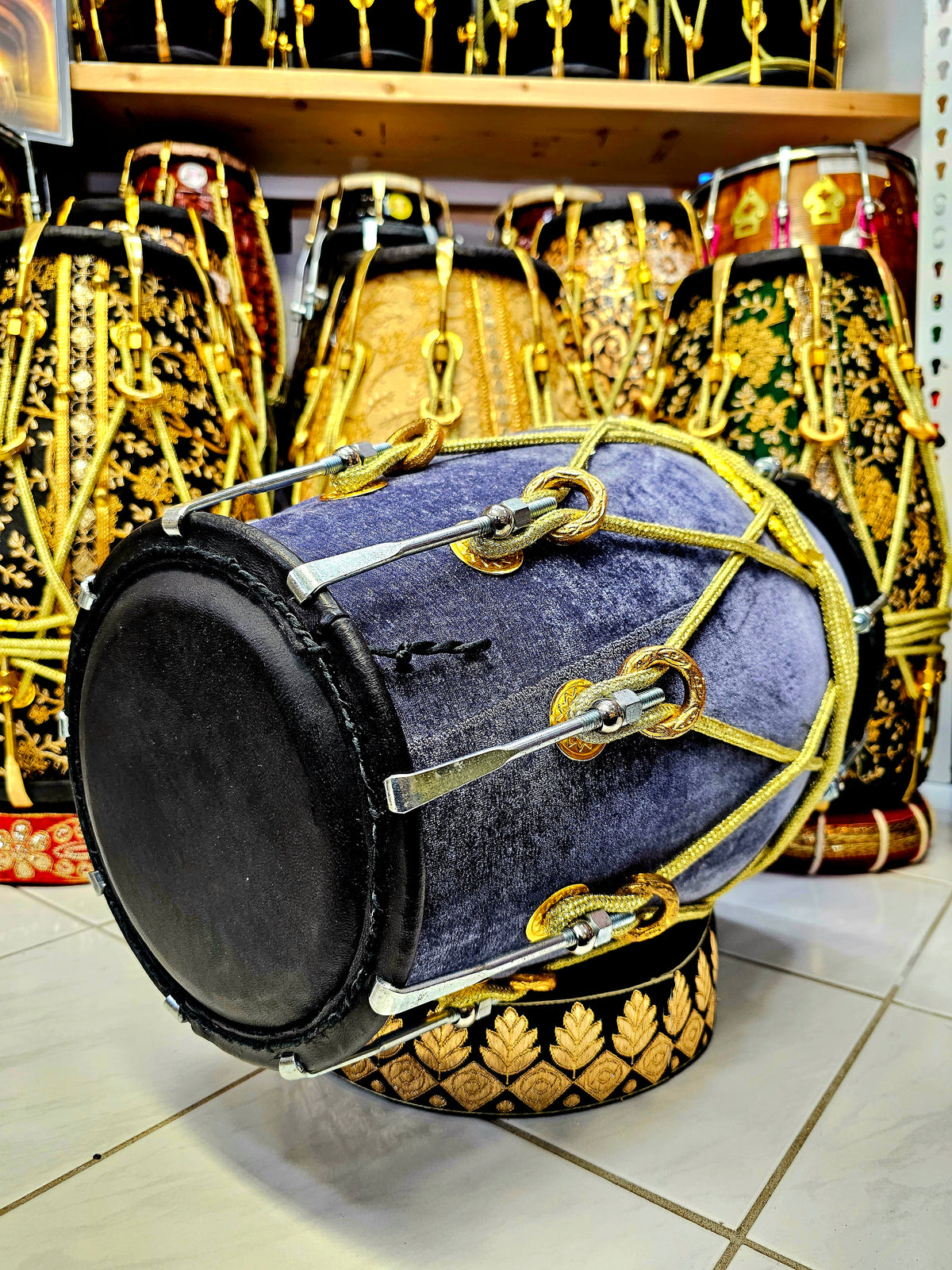 The Dark Knight's Resonance™ Batman-Inspired Dholak *Minor Cosmetic Blemishes *Dholki Toned