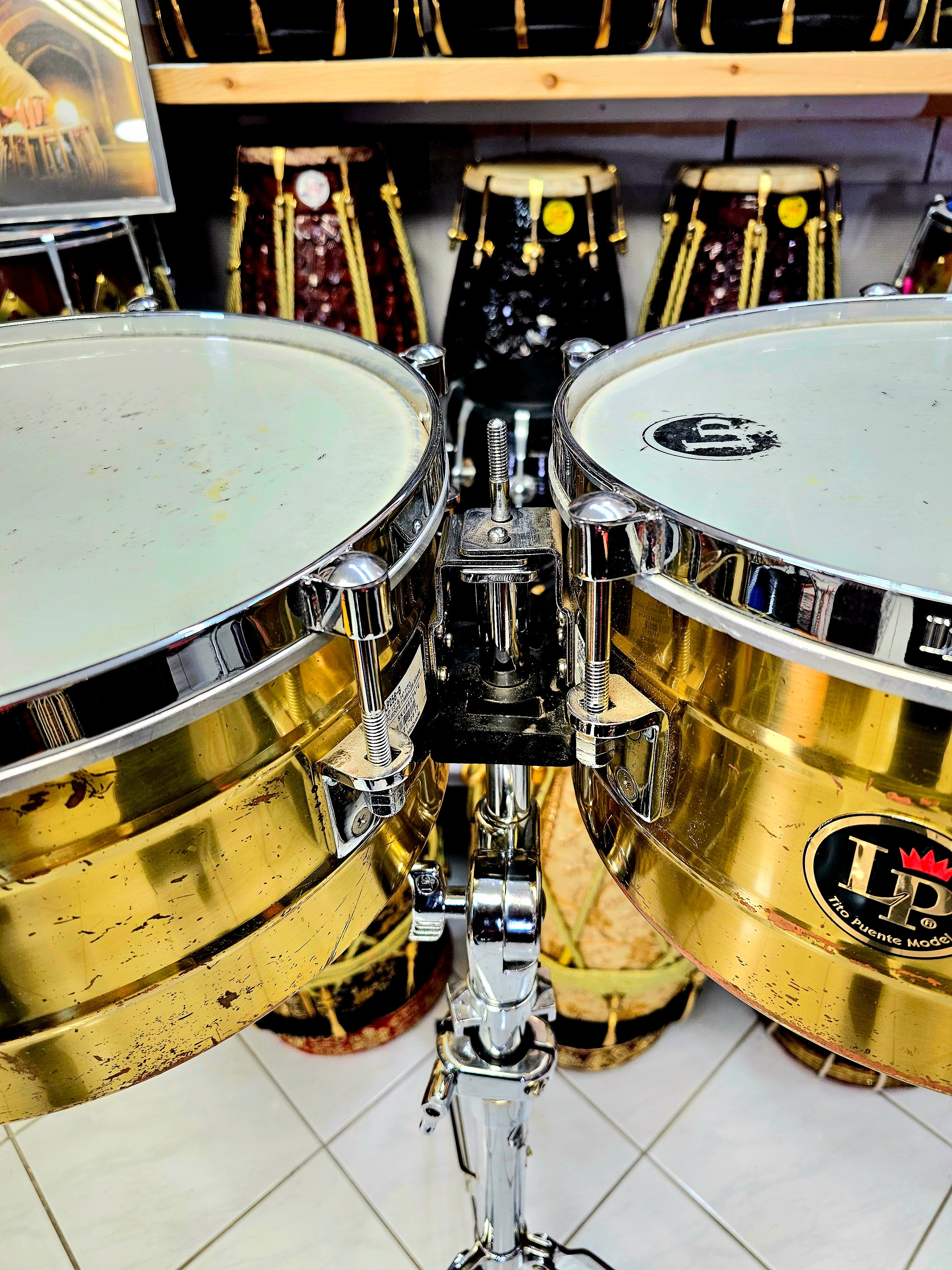 Radiant Rhythms: LP Golden Brass Timbales - Illuminate Your Percussive Performance