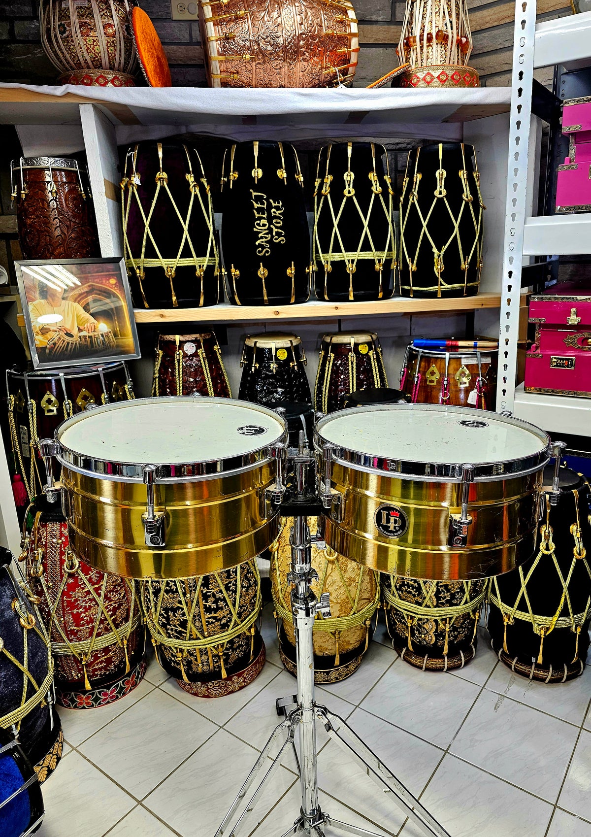 Radiant Rhythms: LP Golden Brass Timbales - Illuminate Your Percussive Performance