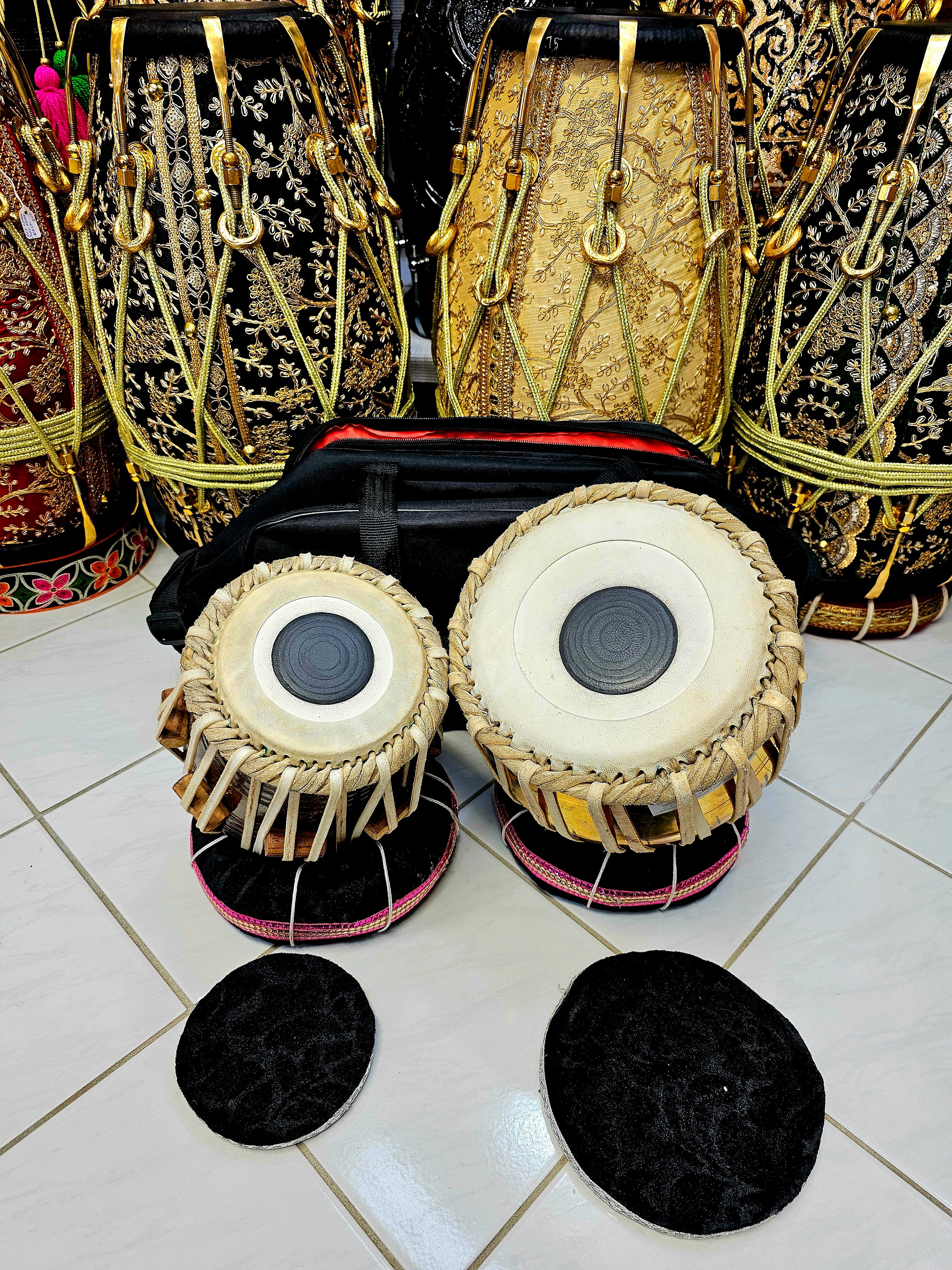 Little Maestro: Toddler Tabla Set with Rings, Covers, and Bag - Harmonious Beginnings *Minor Cosmetic Defects on Bayan*