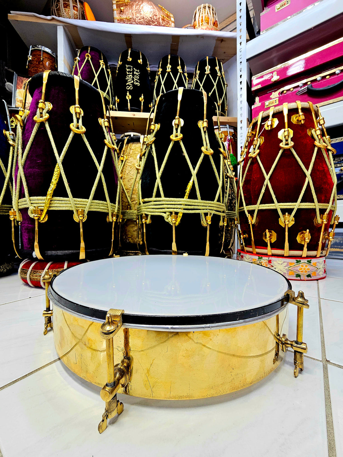 Golden Echo: 14" Tuneable Daffli - Resonance in Radiant Gold