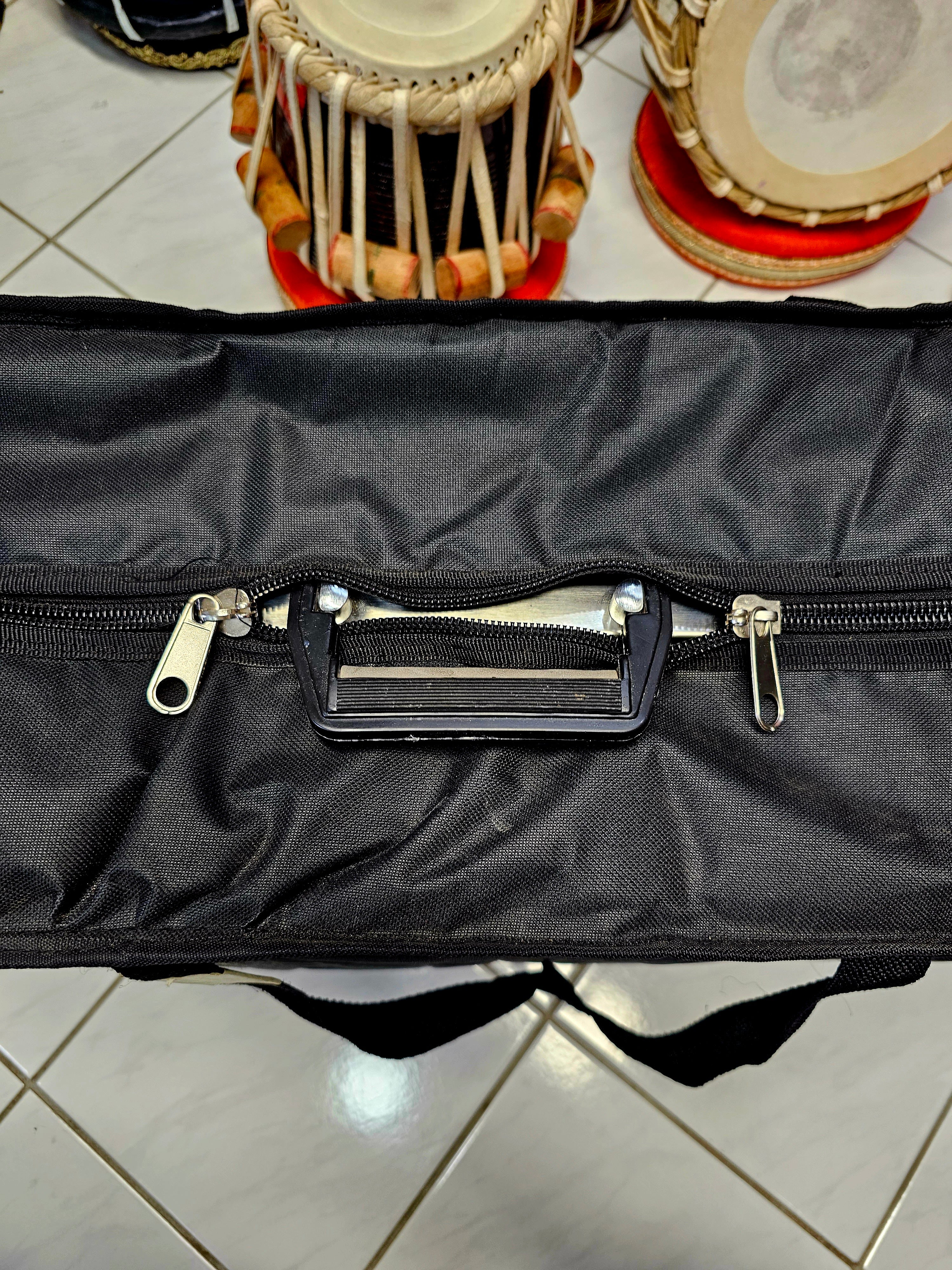 Black Interior Padded Traveller Harmonium Bag