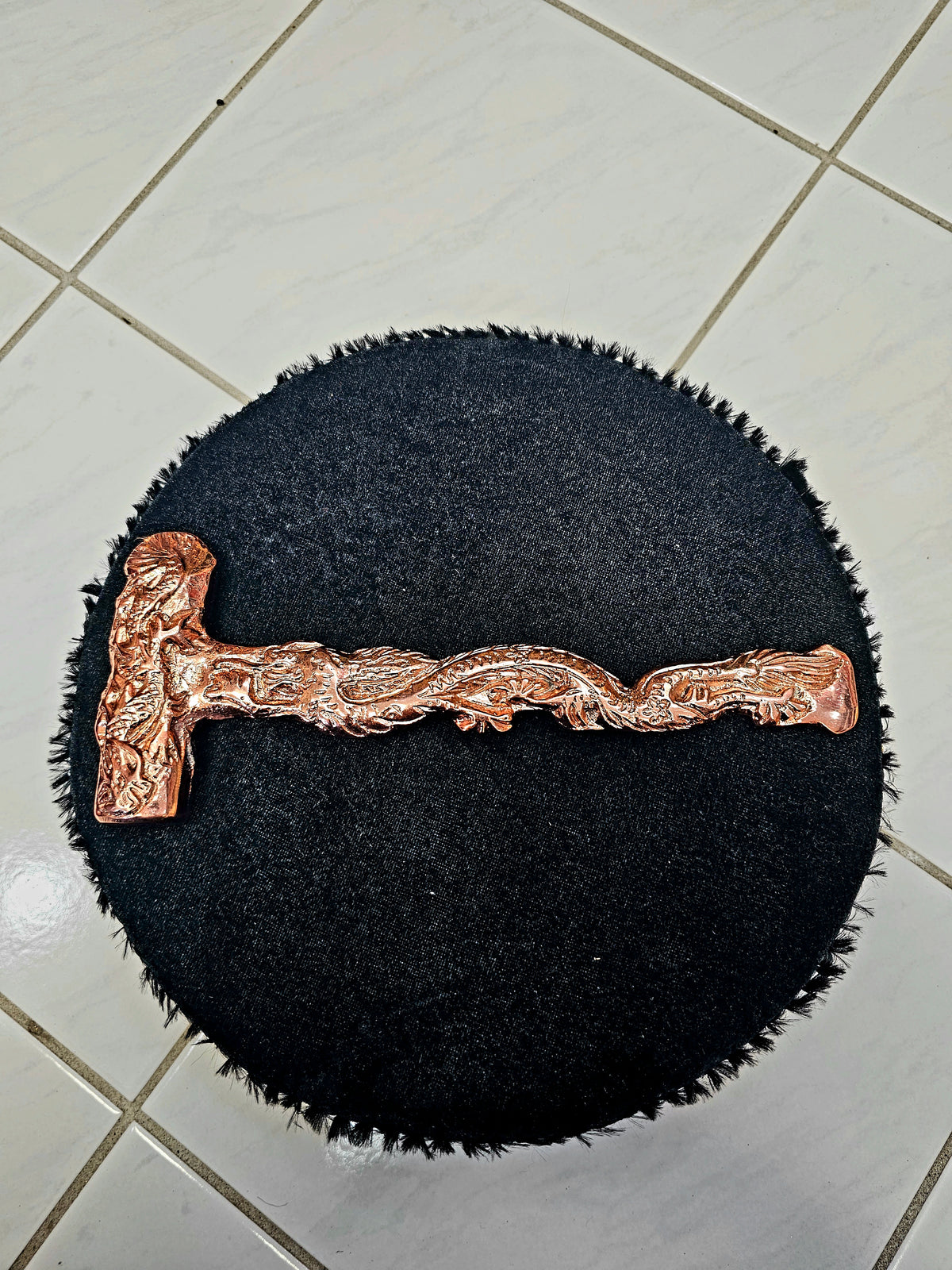 Bronze Mystique: Dragon Designed Tabla Hammer - Sangeet Store