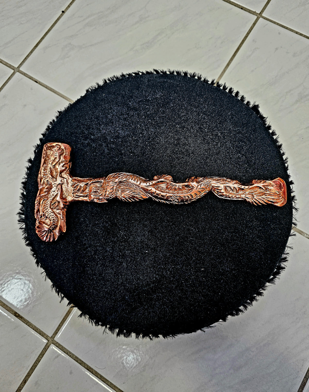 Bronze Mystique: Dragon Designed Tabla Hammer - Sangeet Store