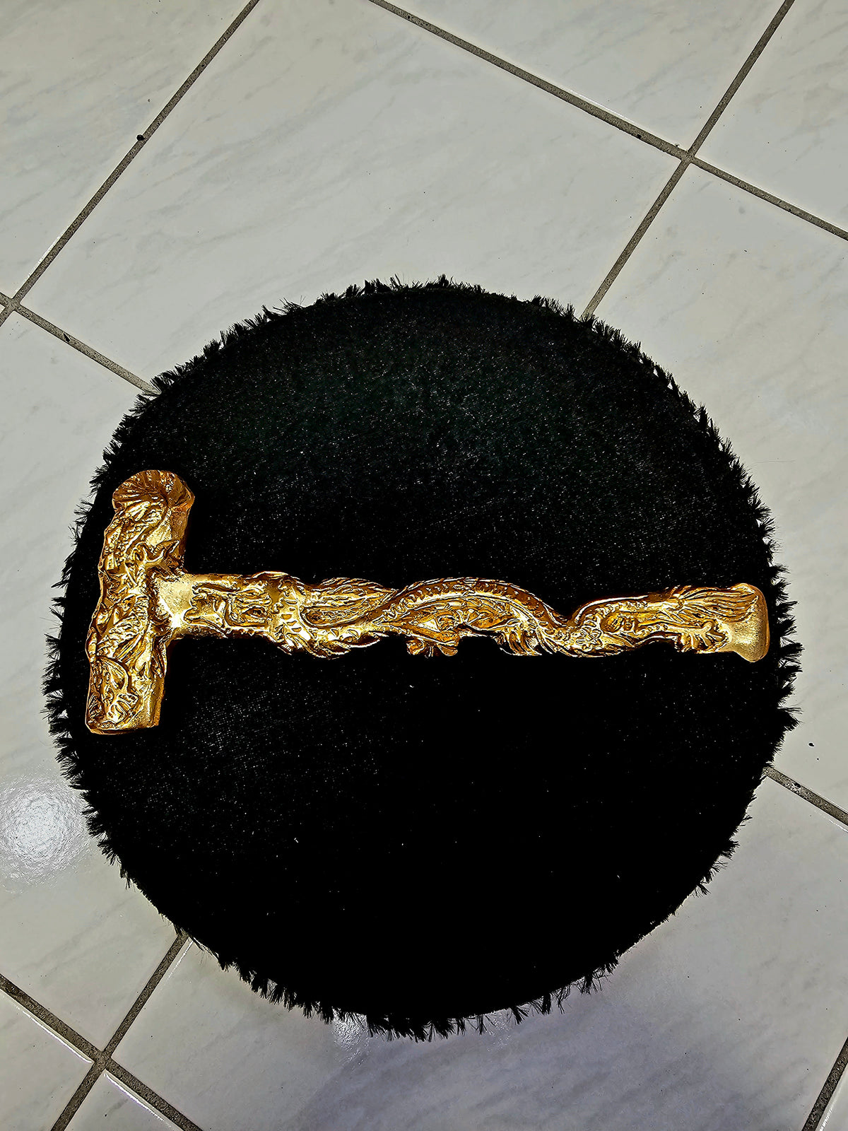 Golden Elegance: Dragon Designed Tabla Hammer - Sangeet Store