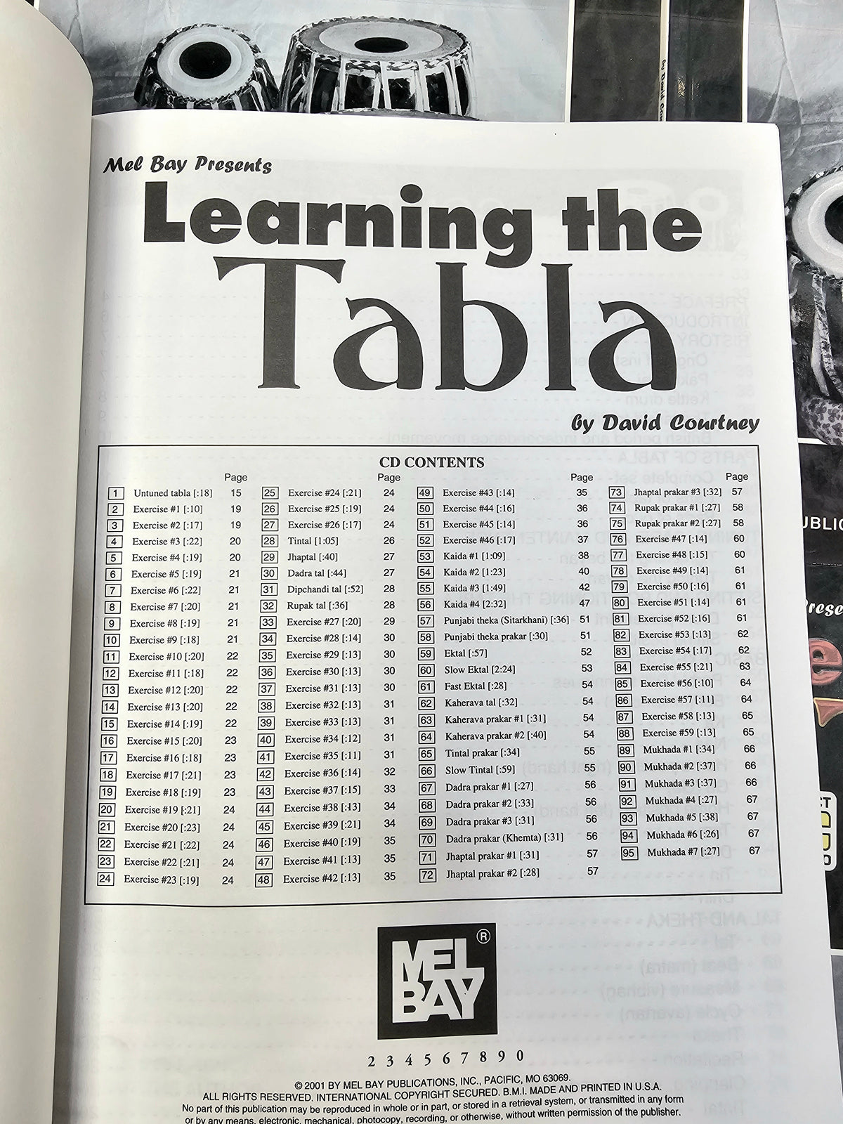 Learning The Tabla. (By: David Courtney) *Includes CD* - Sangeet Store