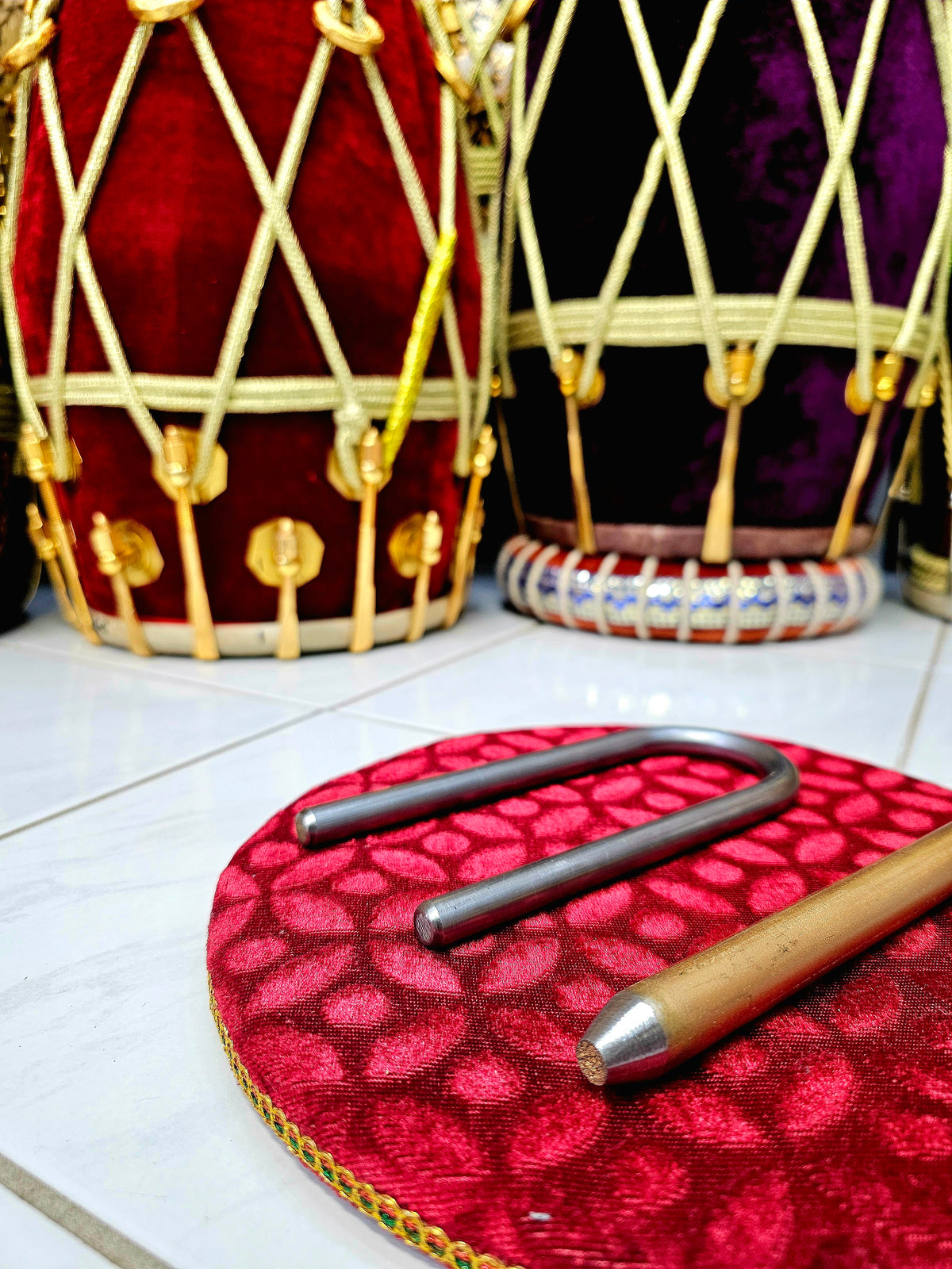 Golden Thunder: 38" Thicker Golden Brass Coated Steel Dandtaal