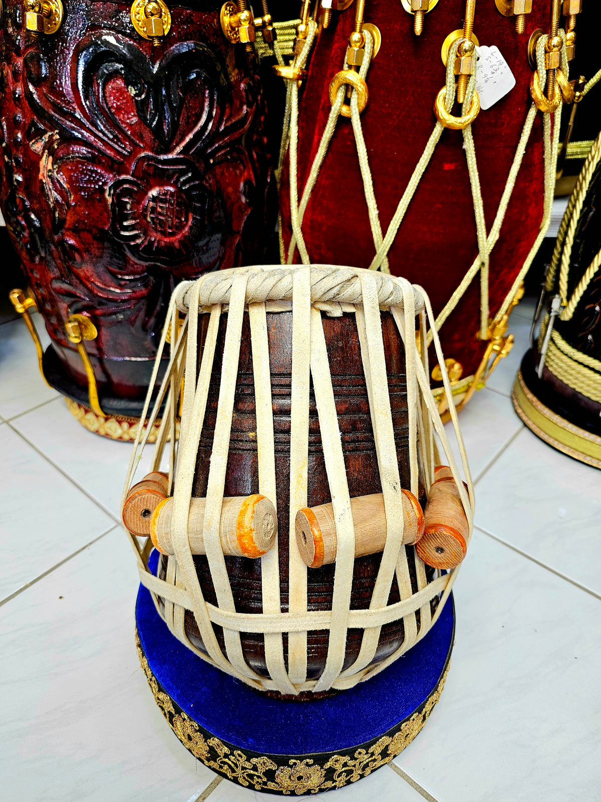 Crimson Harmonix: 5.75" D/D# Red Sheesham Tabla Dayan *Slight Ringing Sound