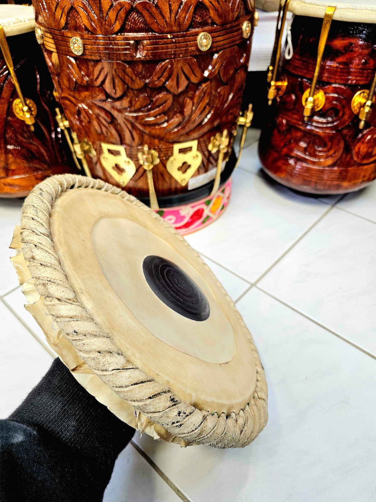 Iqbal 9.25" Bayan Skin - Sangeet Store