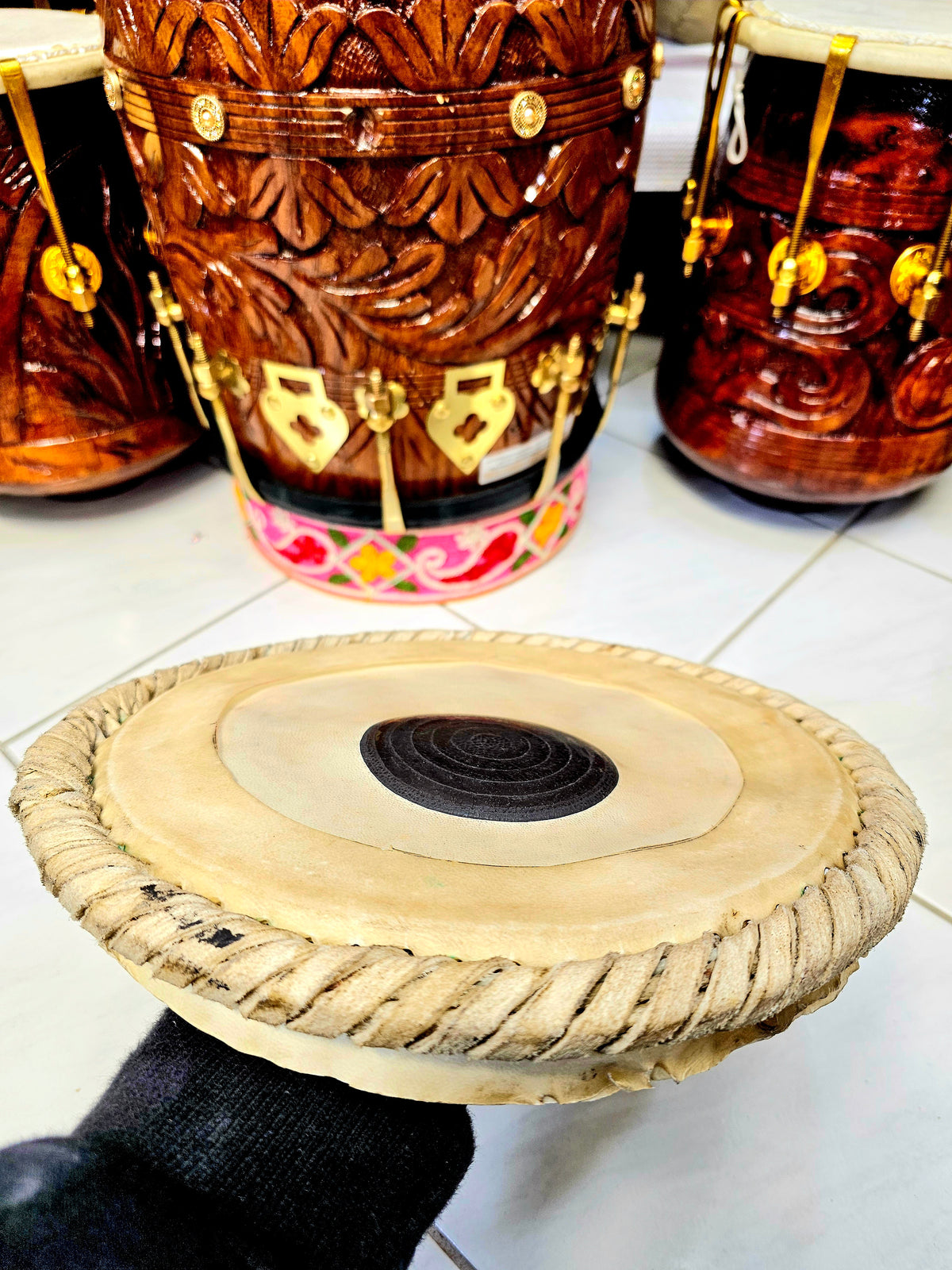 Iqbal 9.25" Bayan Skin - Sangeet Store