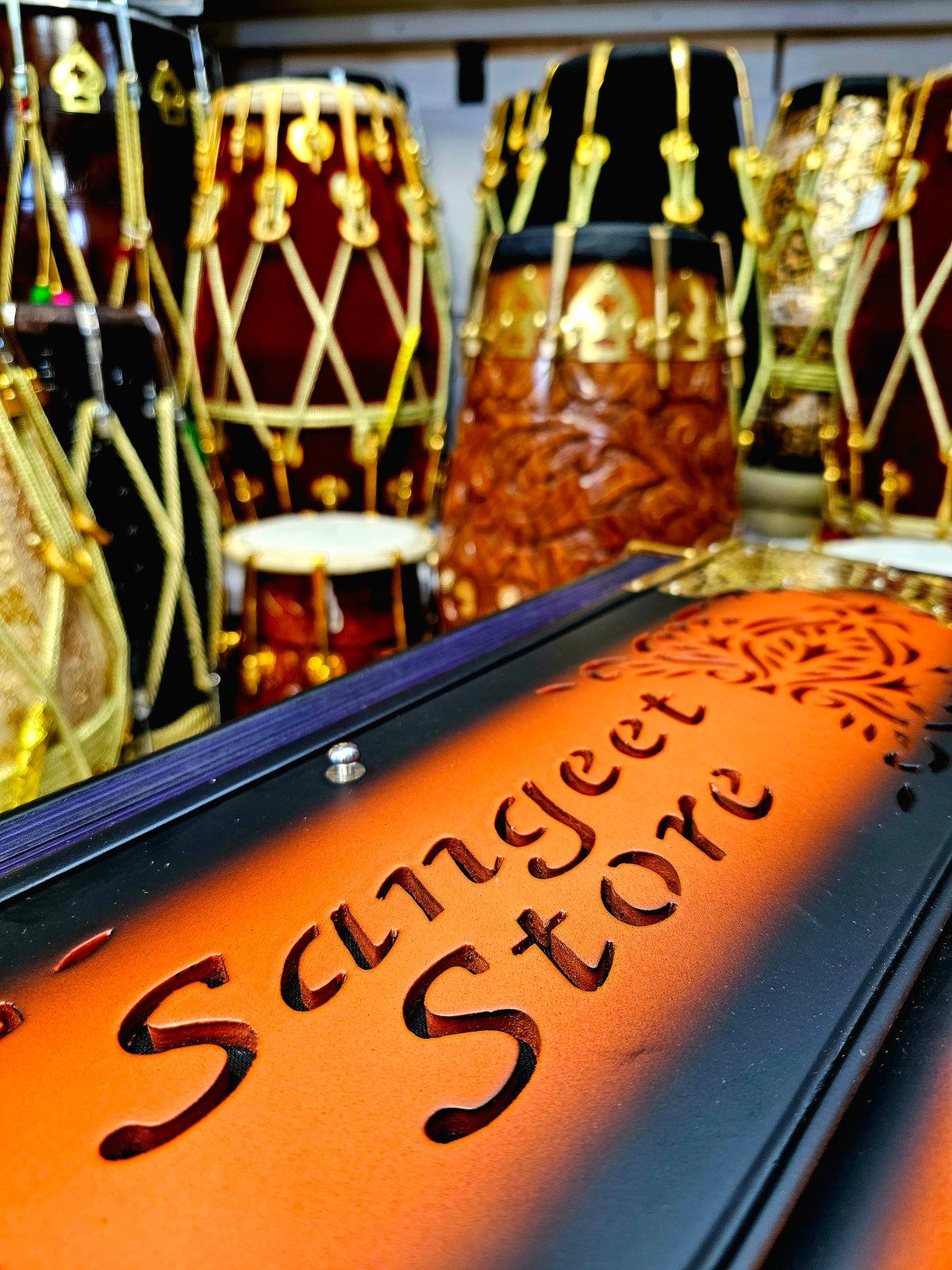 Sunset Symphony: Matte Orange & Black 9 Scale-Changer 3 Reed MMF Harmonium *Very Minor Cosmetic Defects*