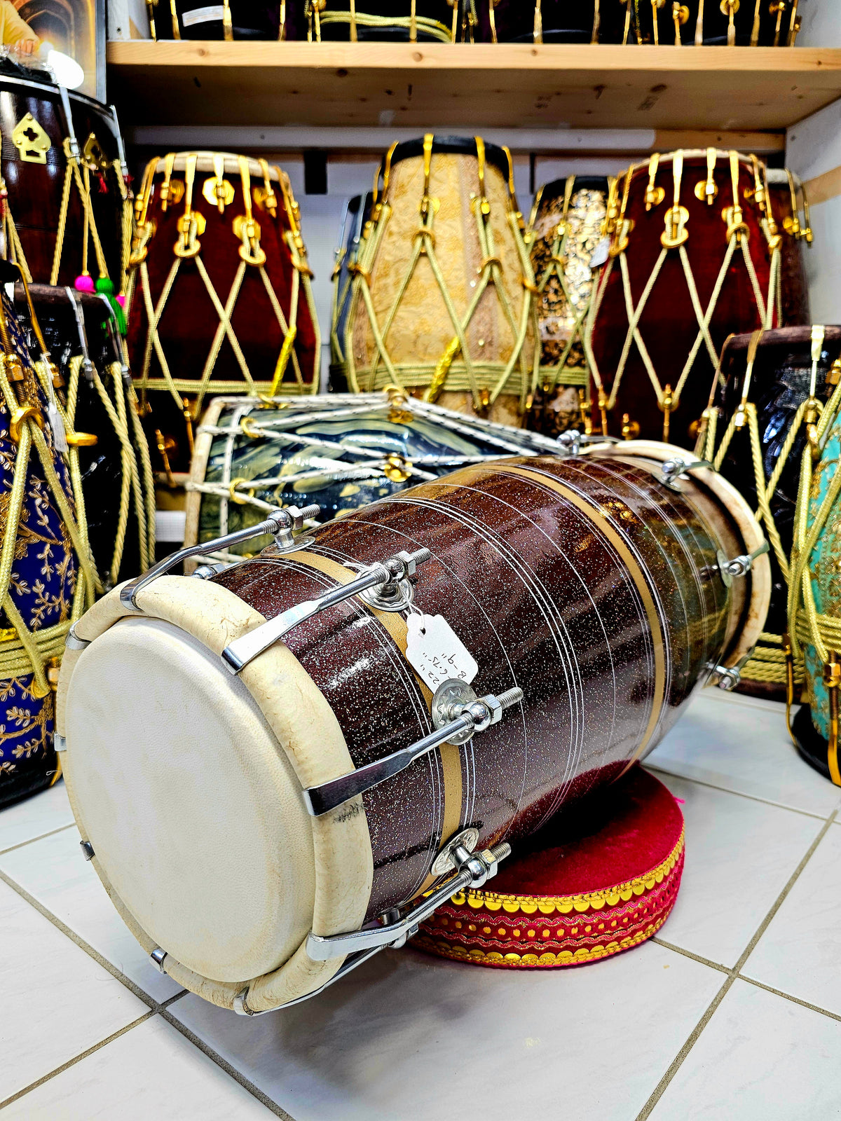 Bronze Gleam Bolted West Indian Dholak