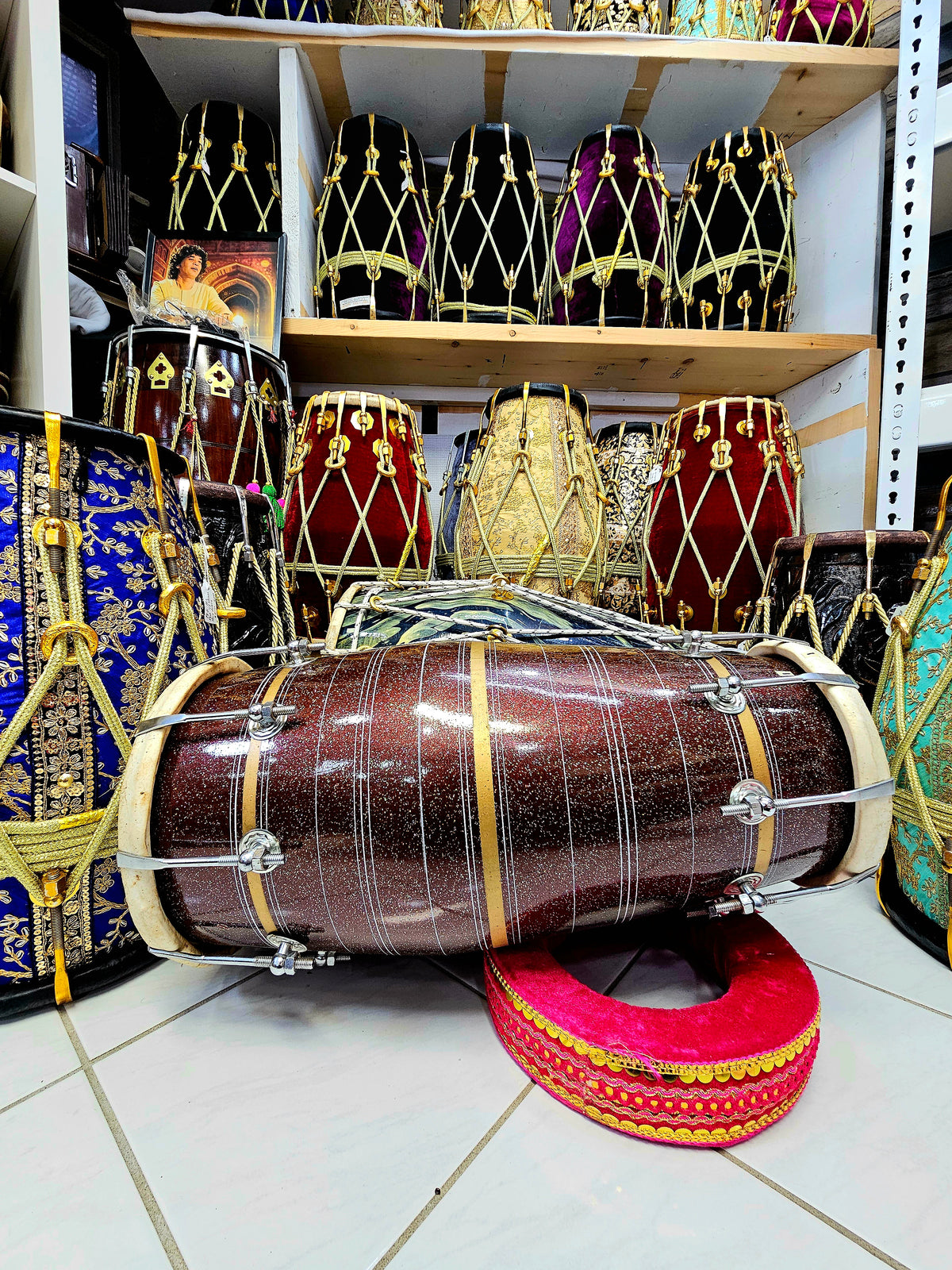 Bronze Gleam Bolted West Indian Dholak