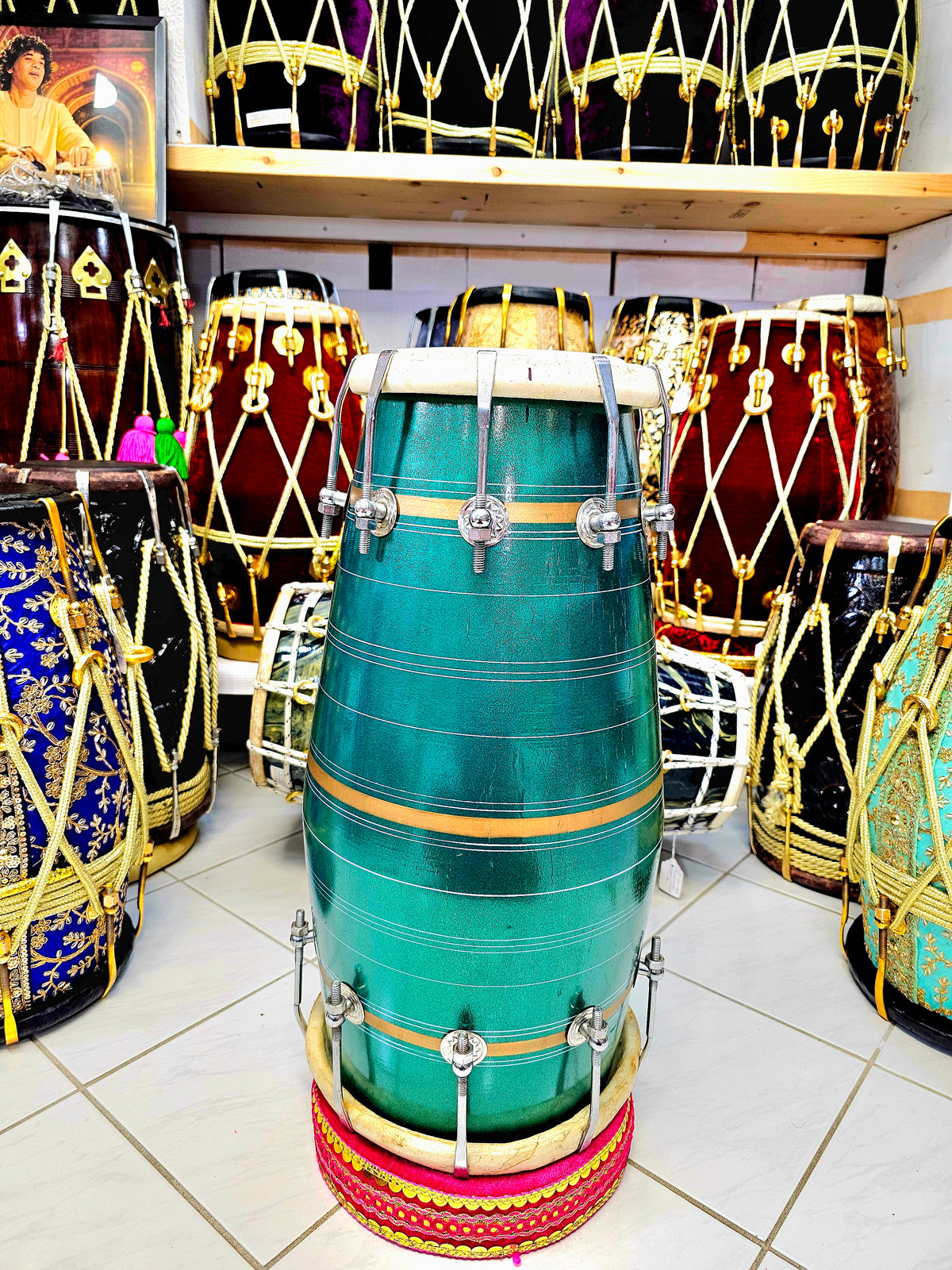 Emerald Bolt West Indian Dholak *Minor Cosmetic Defects*