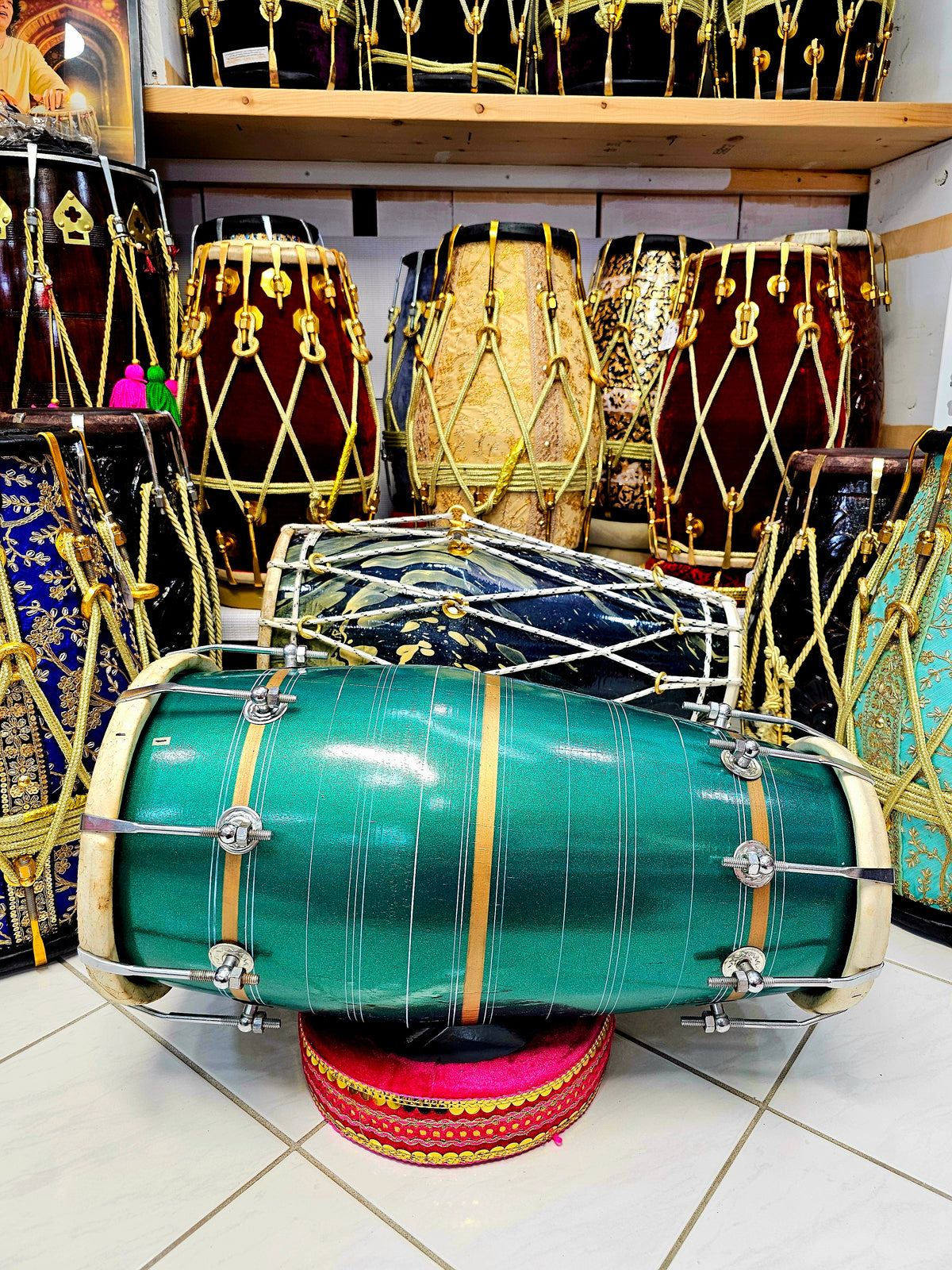 Emerald Bolt West Indian Dholak *Minor Cosmetic Defects*