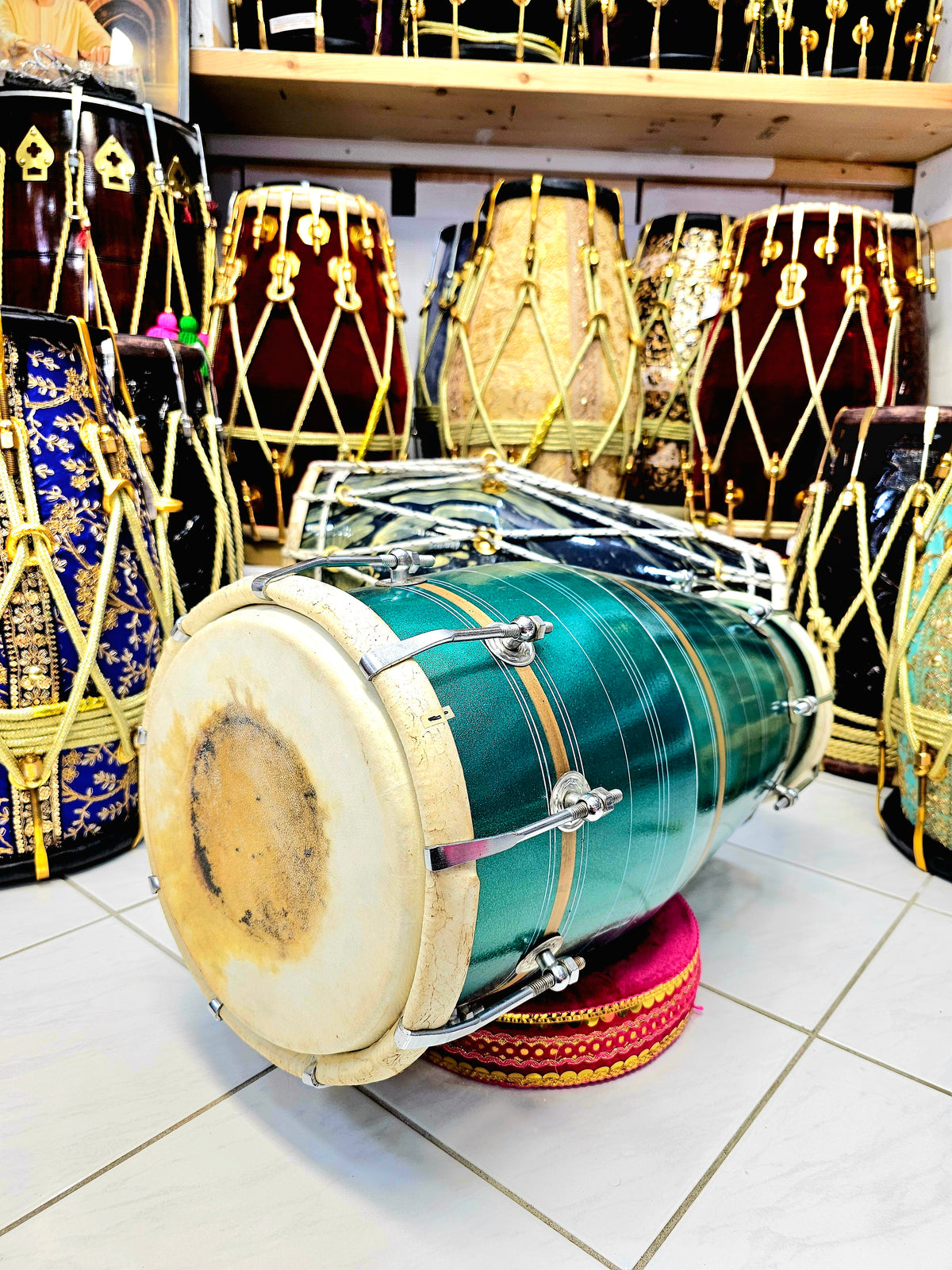 Emerald Bolt West Indian Dholak *Minor Cosmetic Defects*