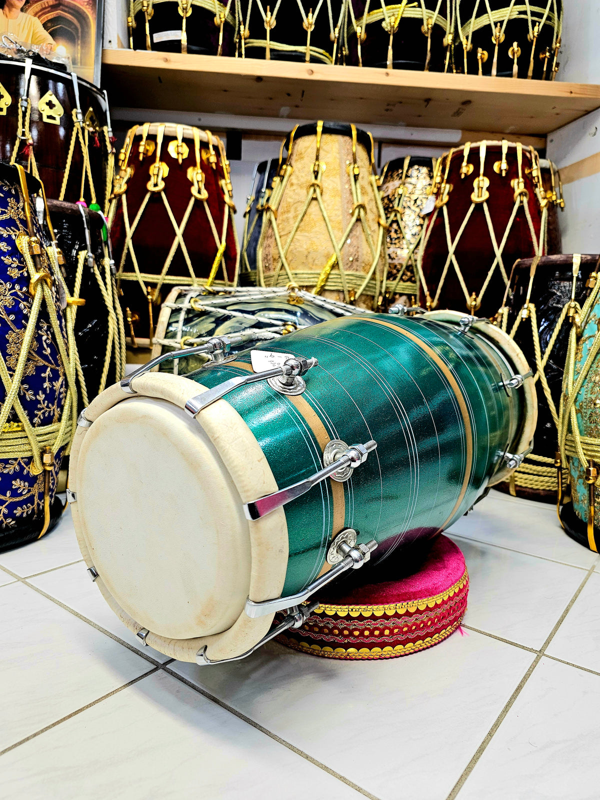 Emerald Bolt West Indian Dholak *Minor Cosmetic Defects*