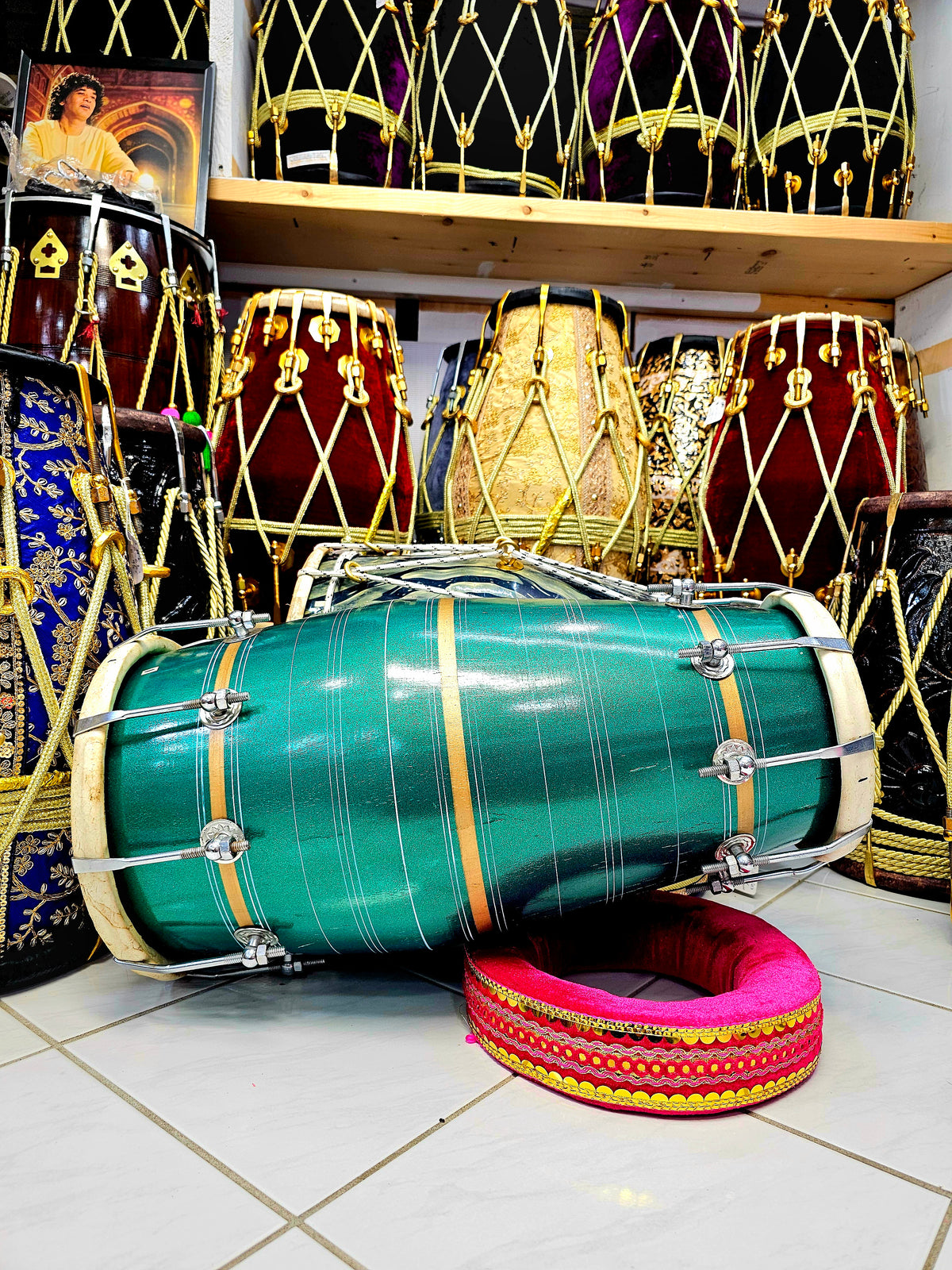 Emerald Bolt West Indian Dholak *Minor Cosmetic Defects*