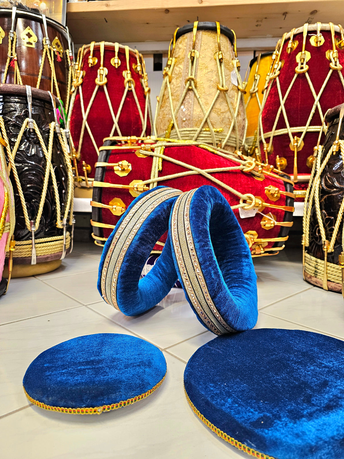 Aqua Crest Premium Tabla Rings Set