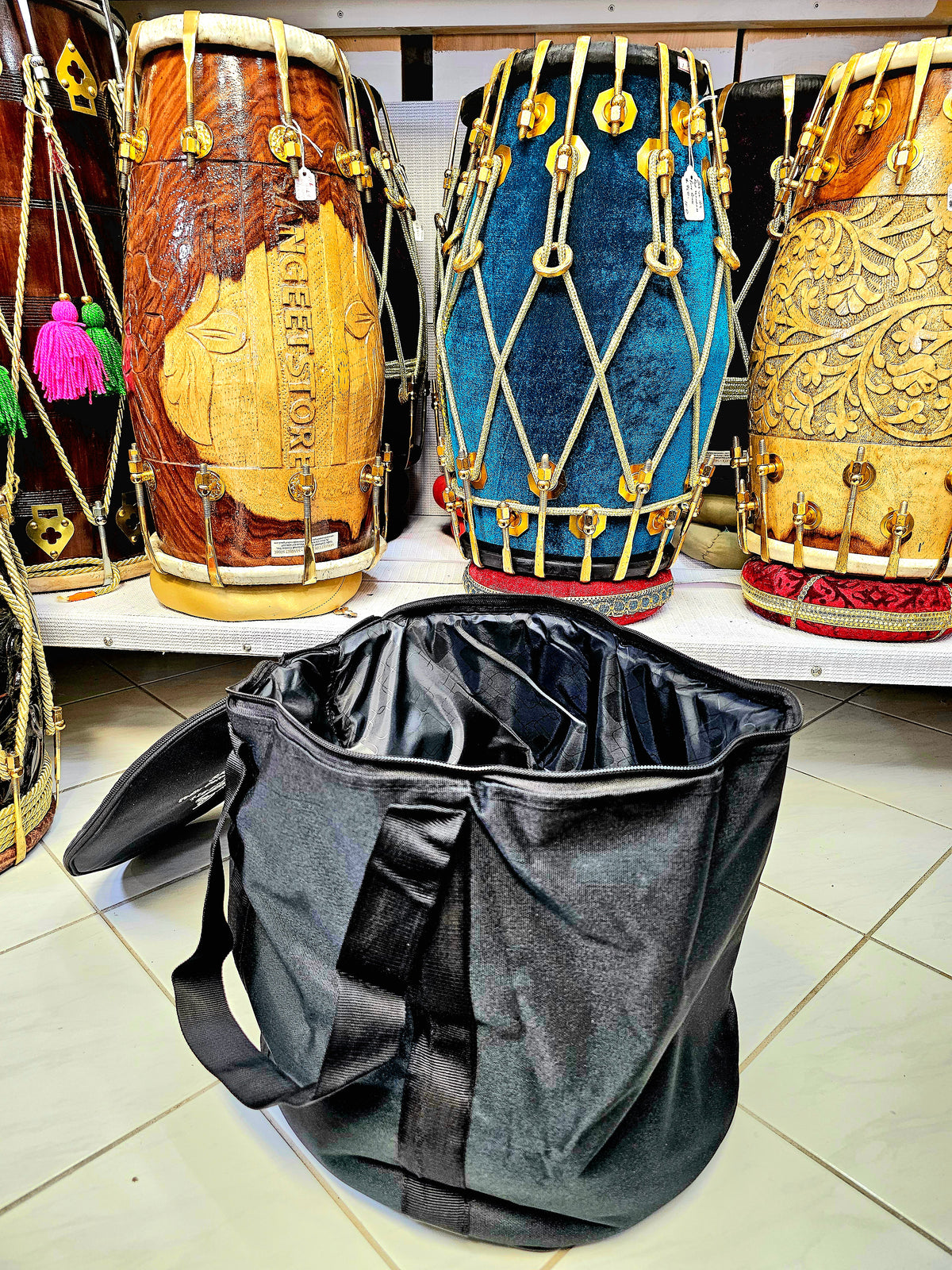 Sangeet Vidyalaya Elegance Black Single Bayan Bag - Sangeet Store