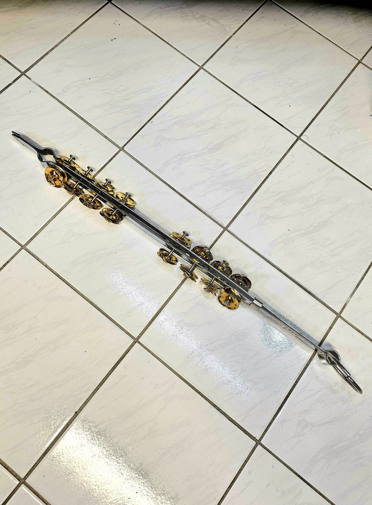 Dual-Tone Khartaal: Silver and Gold Harmony - Sangeet Store