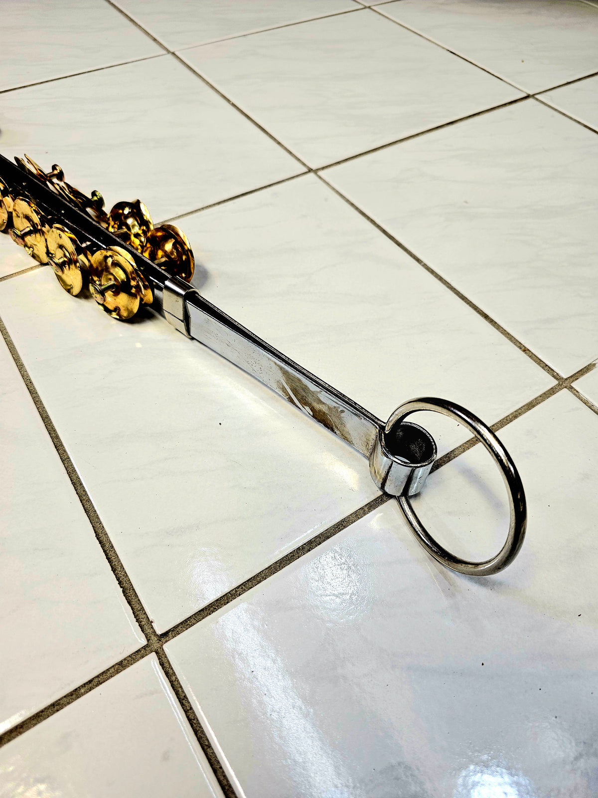 Dual-Tone Khartaal: Silver and Gold Harmony - Sangeet Store