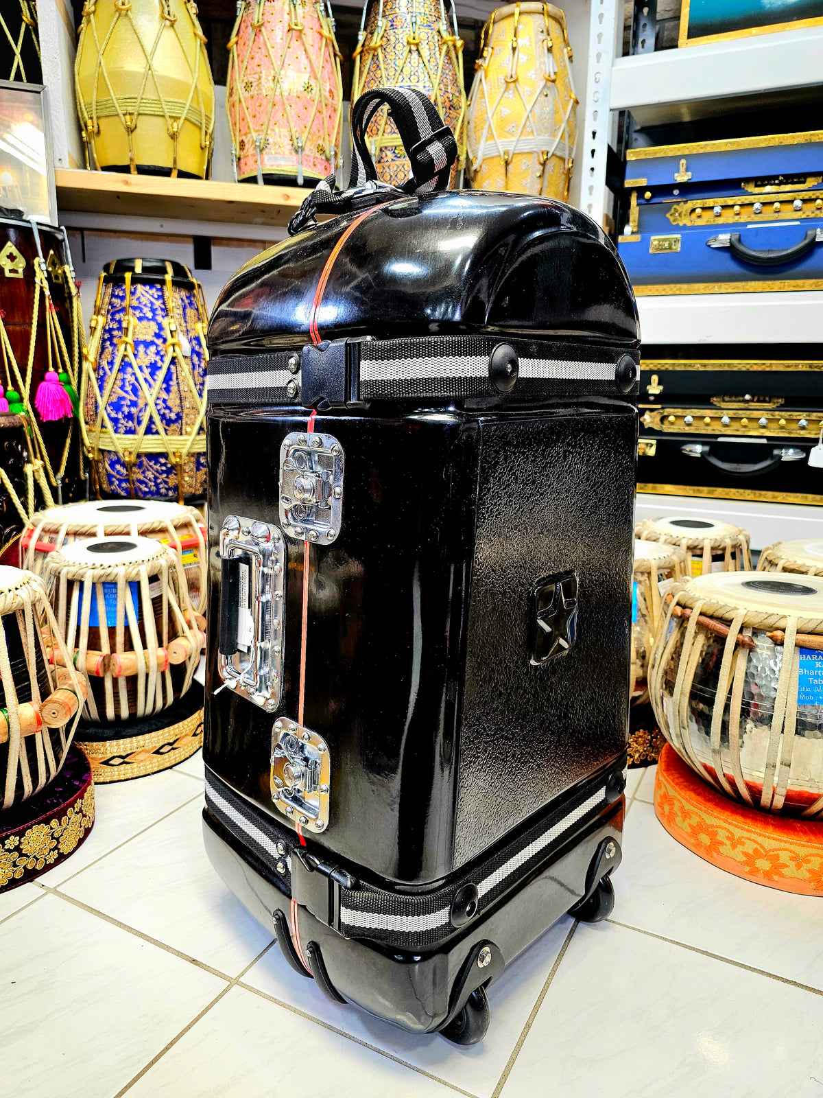 Midnight Stealth Tabla/Dholak Travel Case