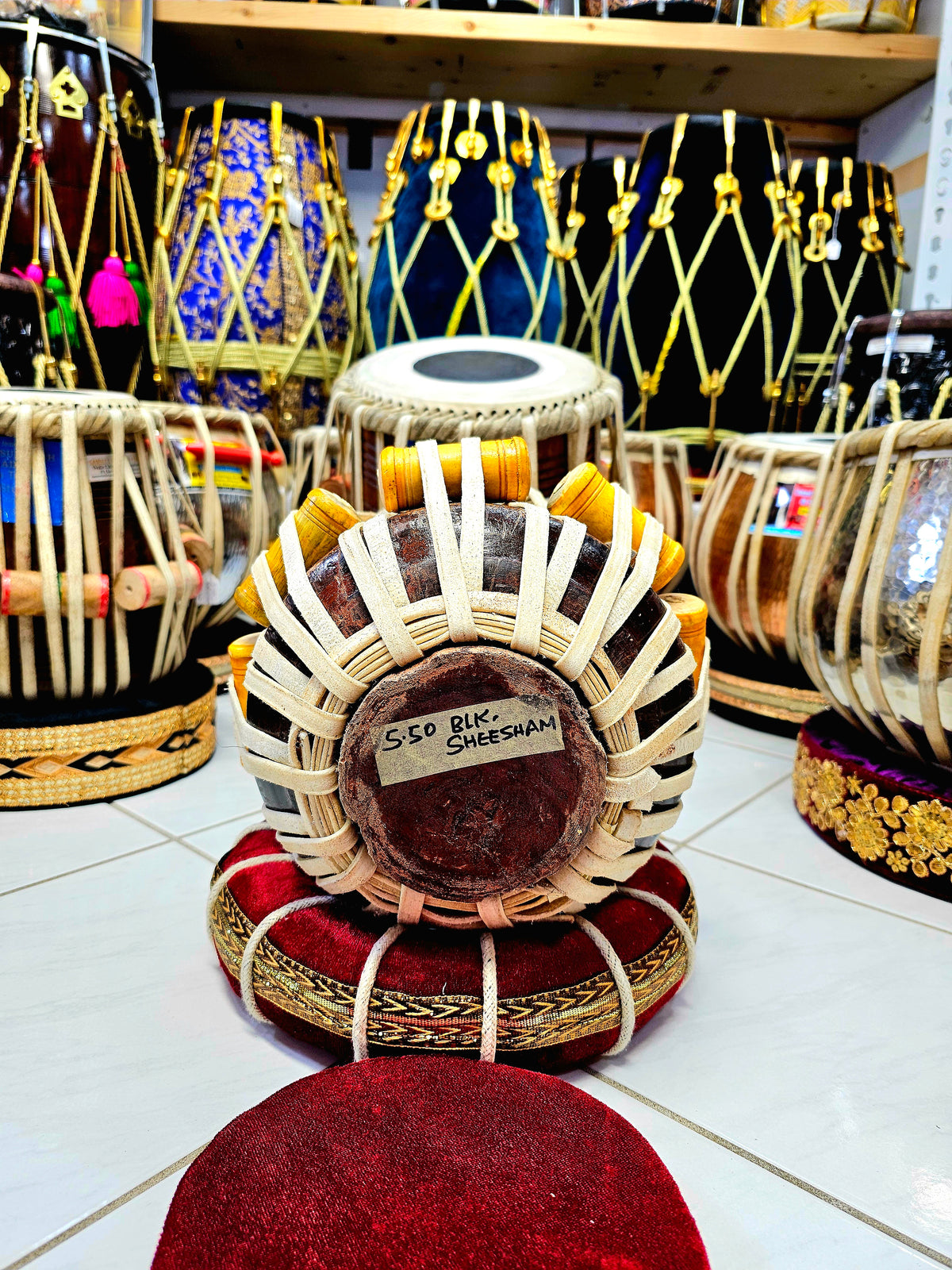 Midnight Harmony Dayan: 5.5" Black Sheesham Qasim Head A/A#/B Dayan *Minor Cosmetic Defects *Gently Used