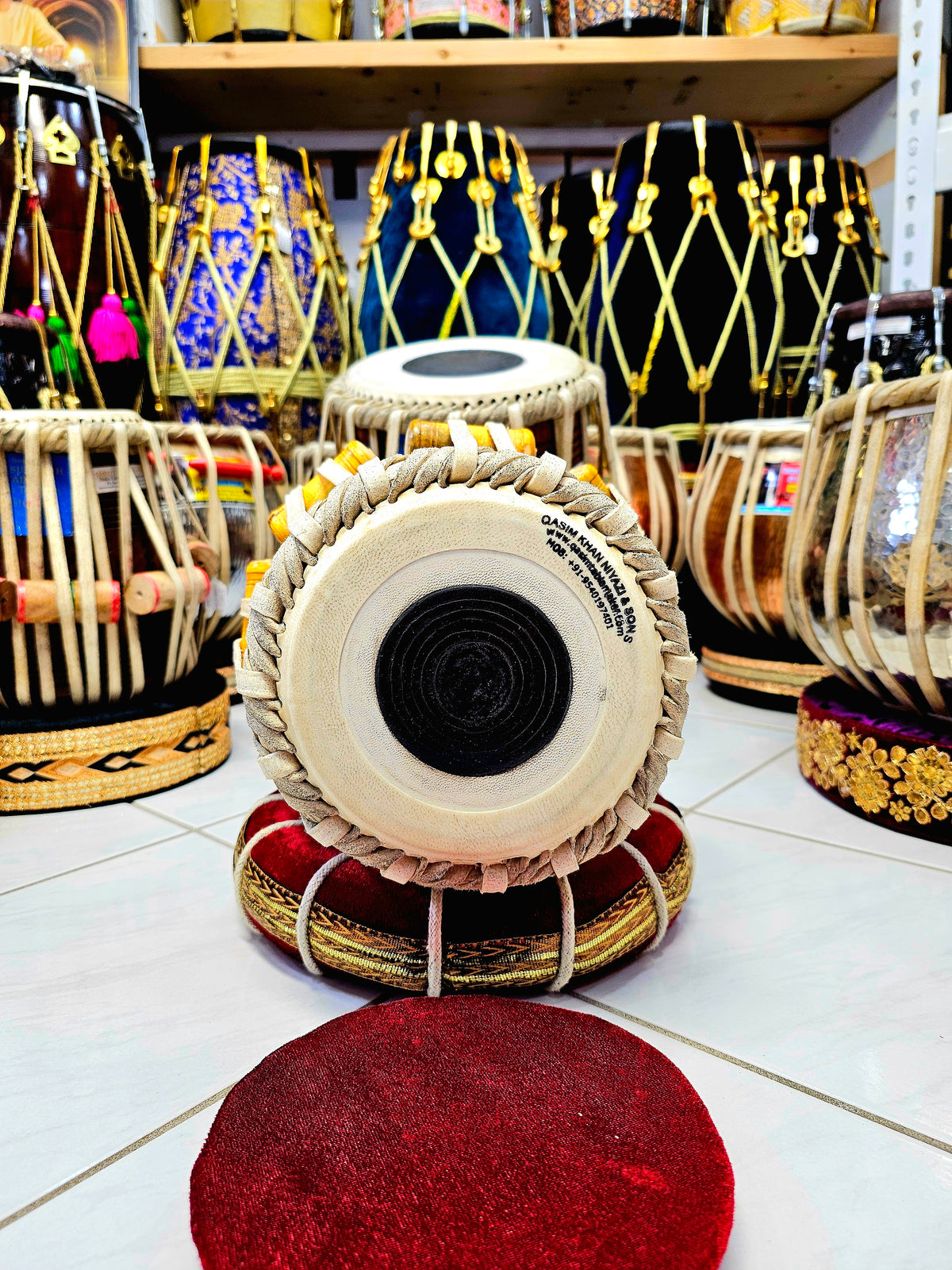 Midnight Harmony Dayan: 5.5" Black Sheesham Qasim Head A/A#/B Dayan *Minor Cosmetic Defects *Gently Used