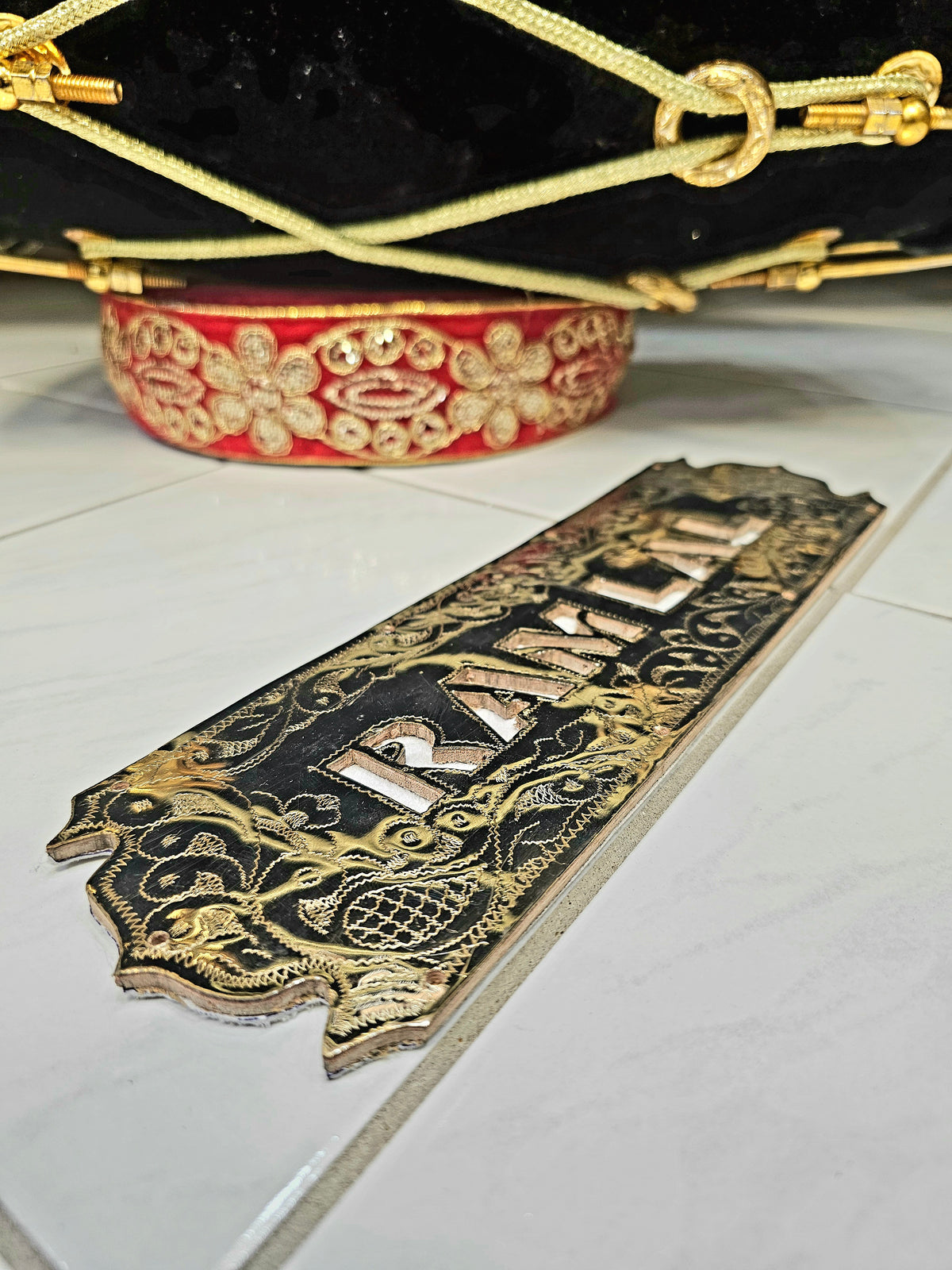 Customize Your Own Nameplate: Custom Silver or Gold Engraving for Scale Changer Harmoniums - Sangeet Store
