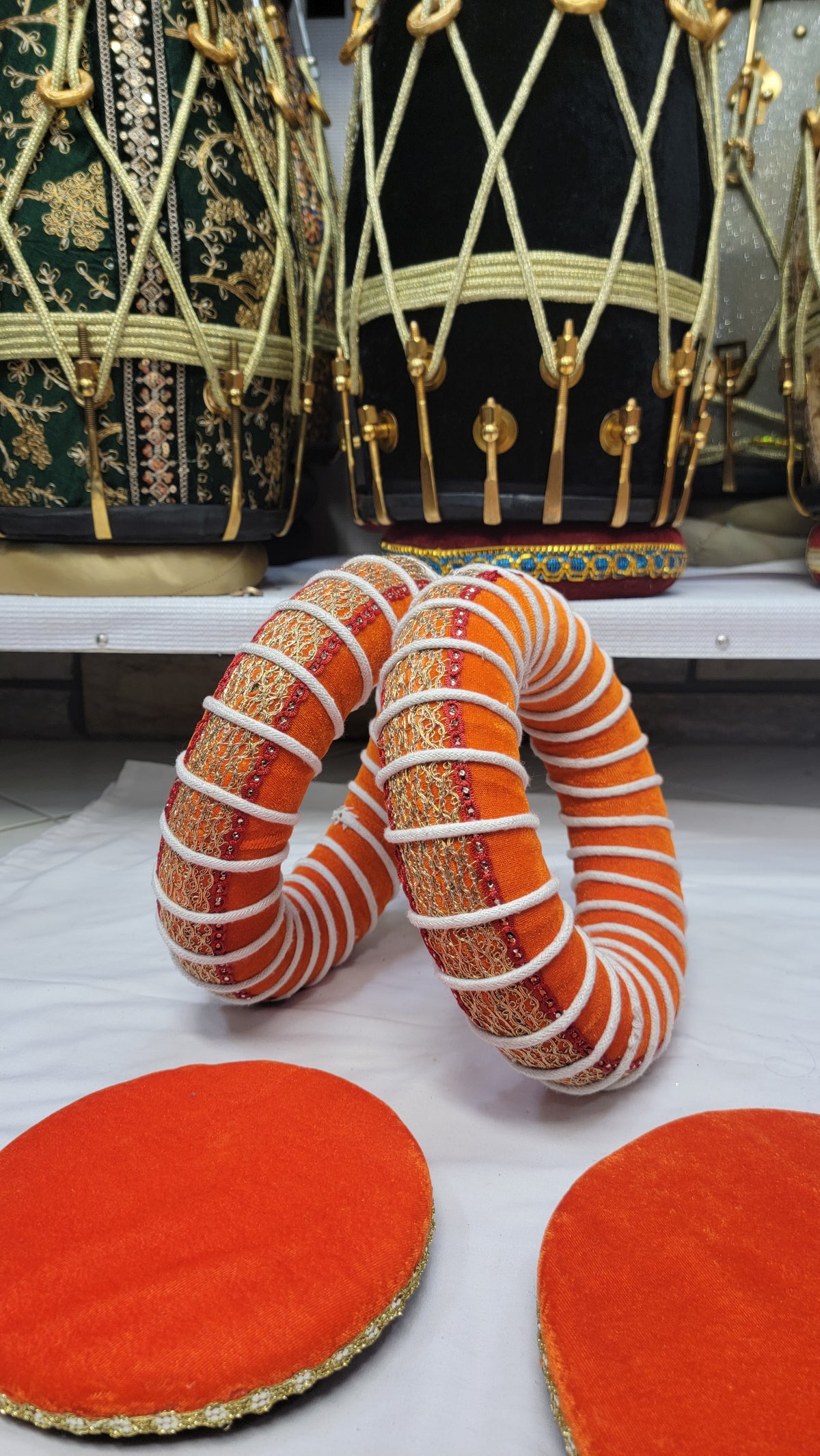 Ananda Tabla Rings – Orange & Gold