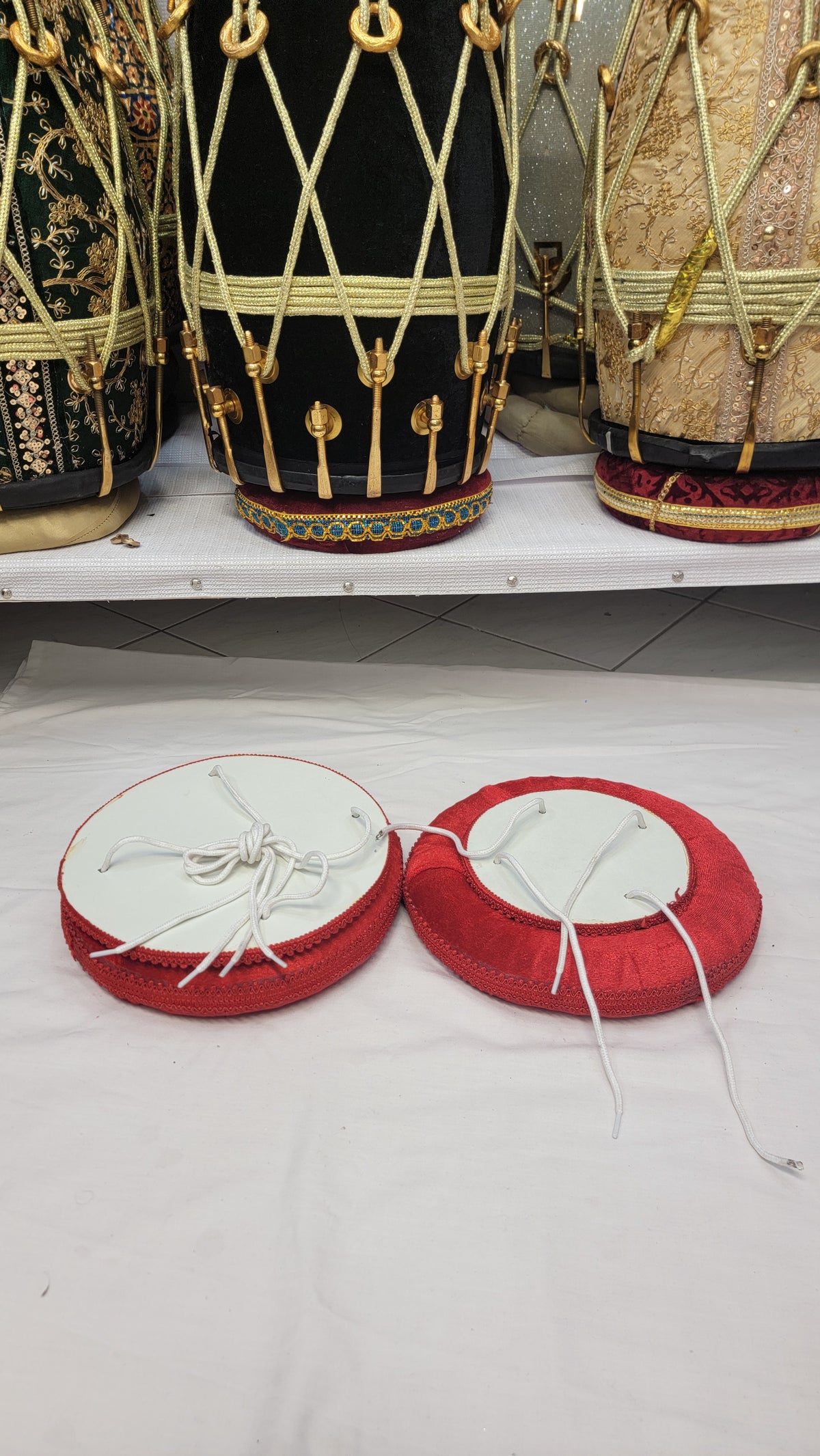 Arjun Tabla Rings – Classic Red (Cosmetic Defects) - Sangeet Store