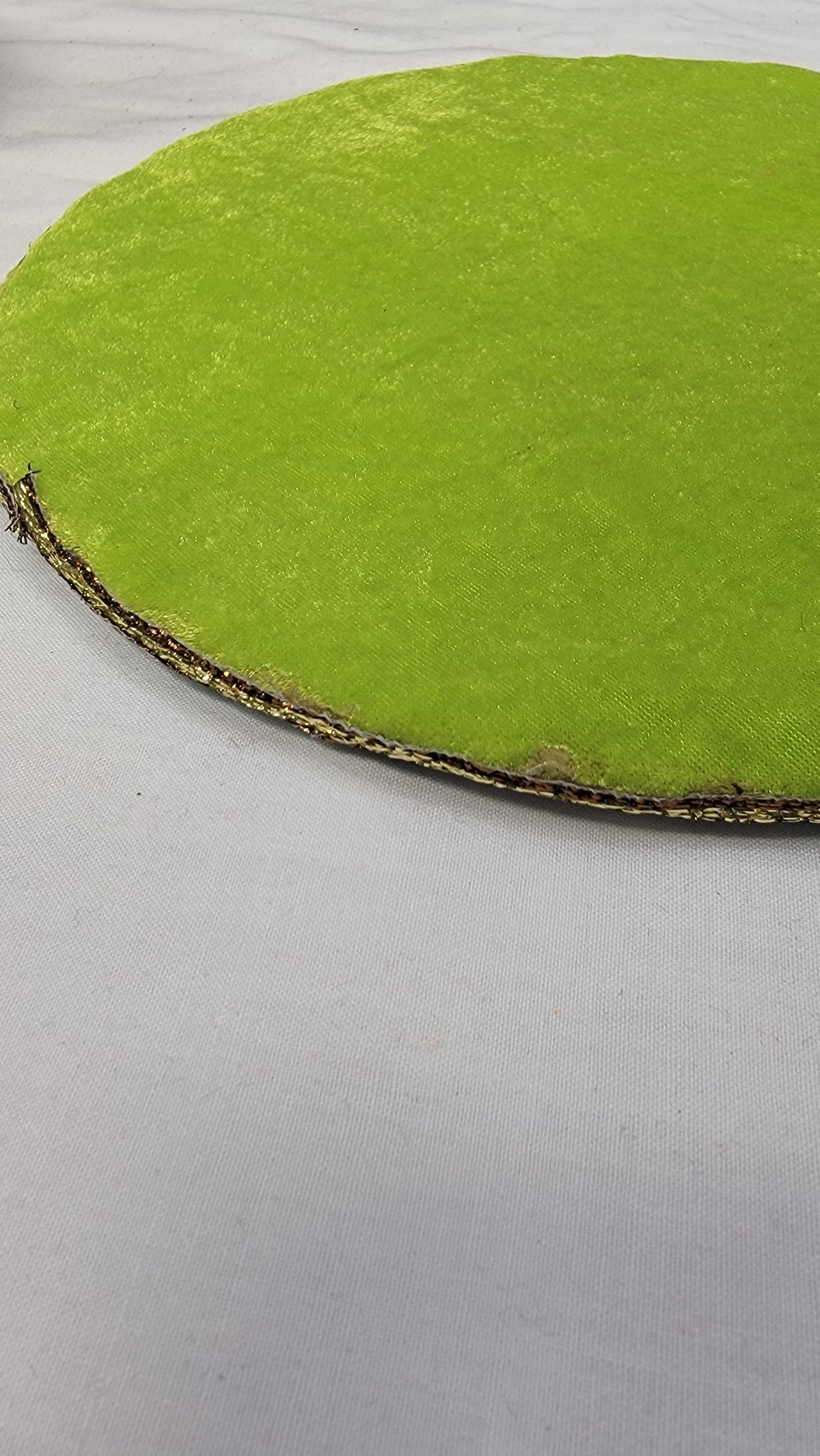 Citrus Tabla Rings – Lime Green with Bronze Accents - Sangeet Store