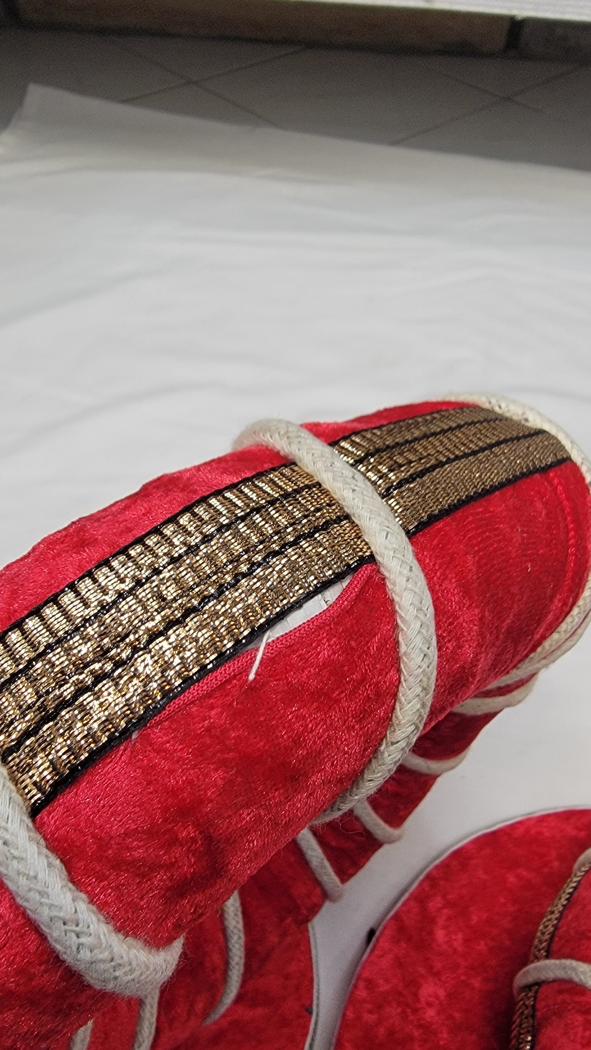 Ruby Tabla Rings – Bright Red with Pink Hue - Sangeet Store