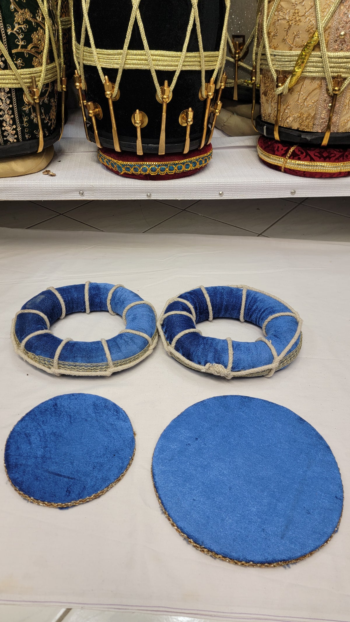 Cobalt Tabla Rings – Blue (Basic Set with Minor Cosmetic Defects) - Sangeet Store
