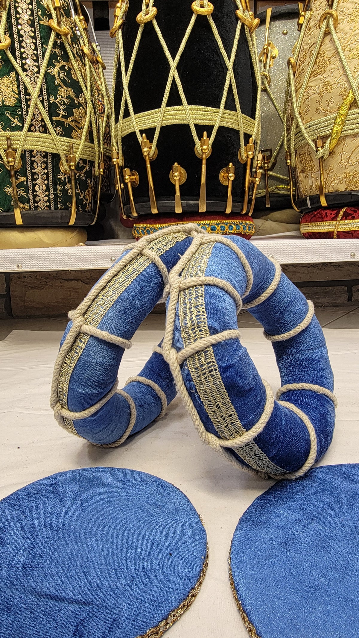 Cobalt Tabla Rings – Blue (Basic Set with Minor Cosmetic Defects) - Sangeet Store