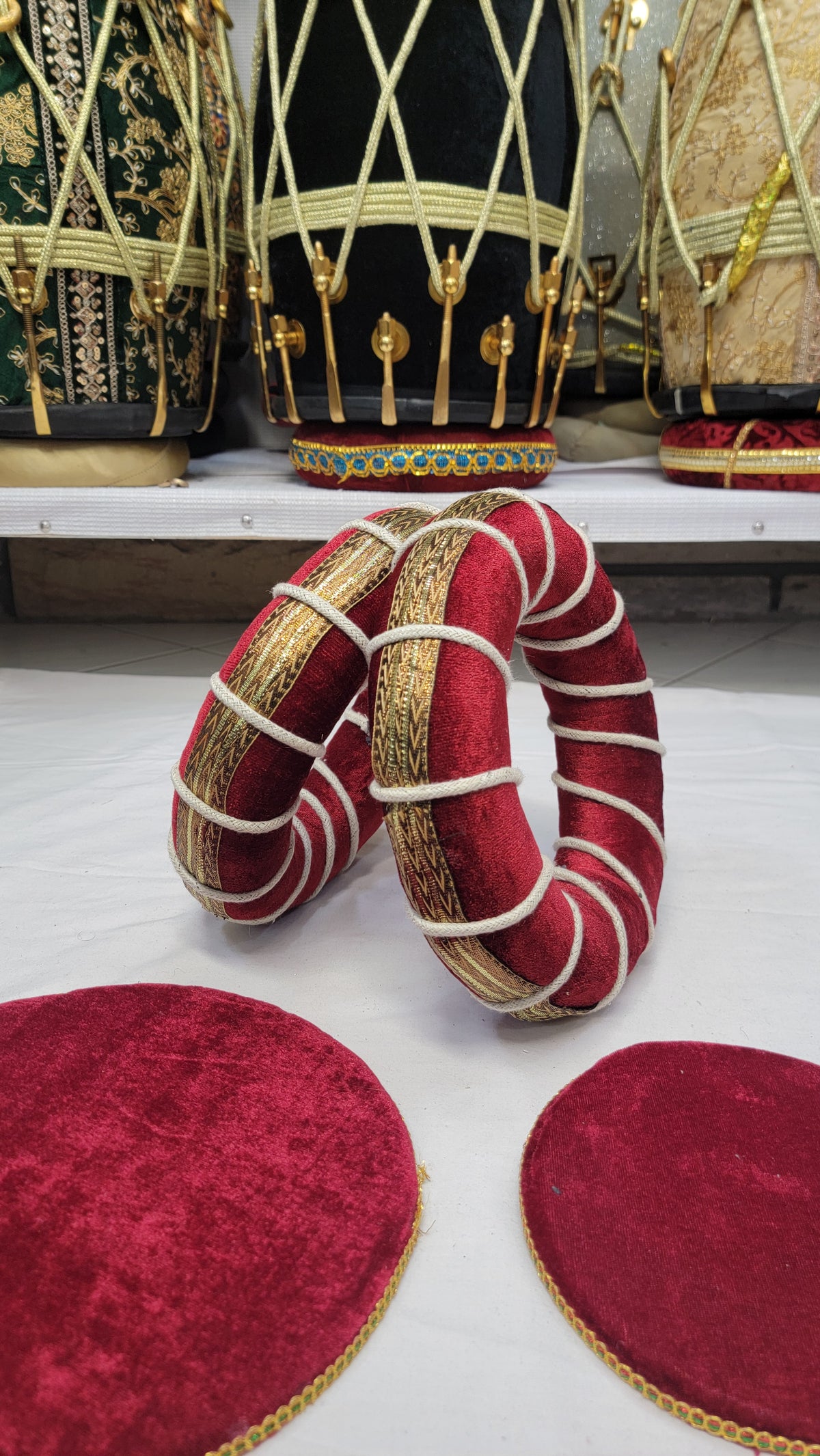 Velvet Burgundy Tabla Rings Set – Minor Cosmetic Defects