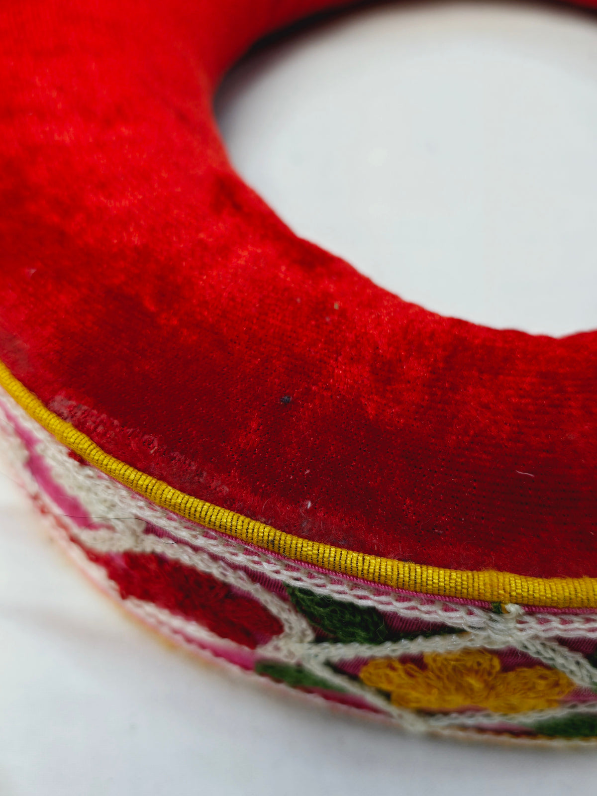Scarlet Heart Tabla Rings – Premium Red with Floral & Heart Design (Minor Cosmetic Defects) - Sangeet Store