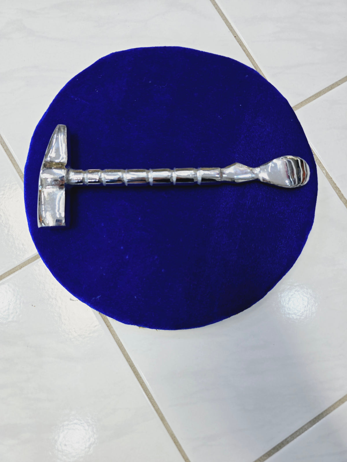 DualTone Silver Tabla Hammer – Curved End Design