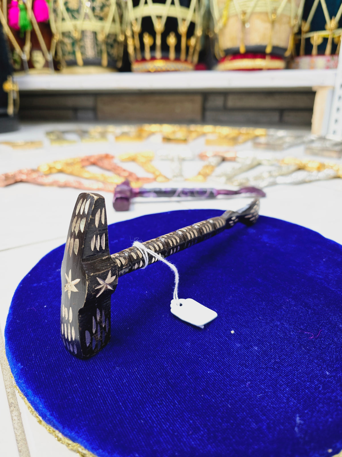 Onyx Gold Tabla Hammer – Premium with Curved End - Sangeet Store