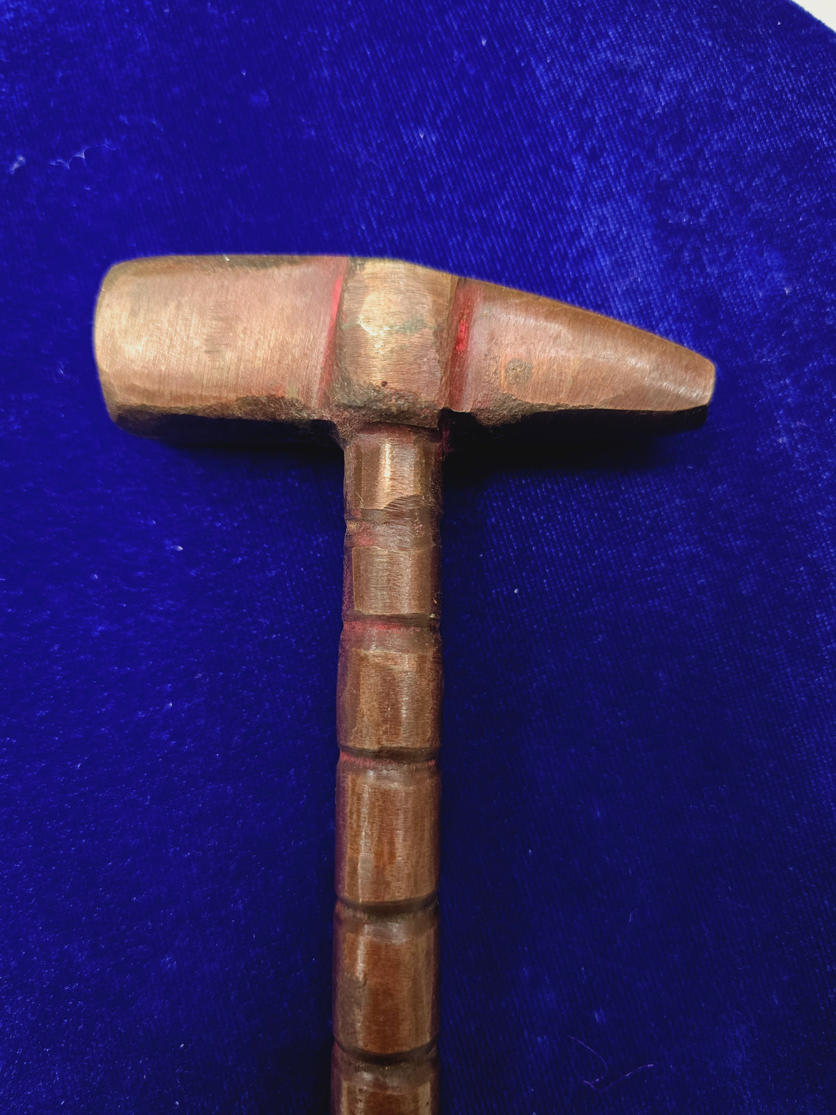 Blush Bronze Tabla Hammer – Curved End with Pink Coating - Sangeet Store