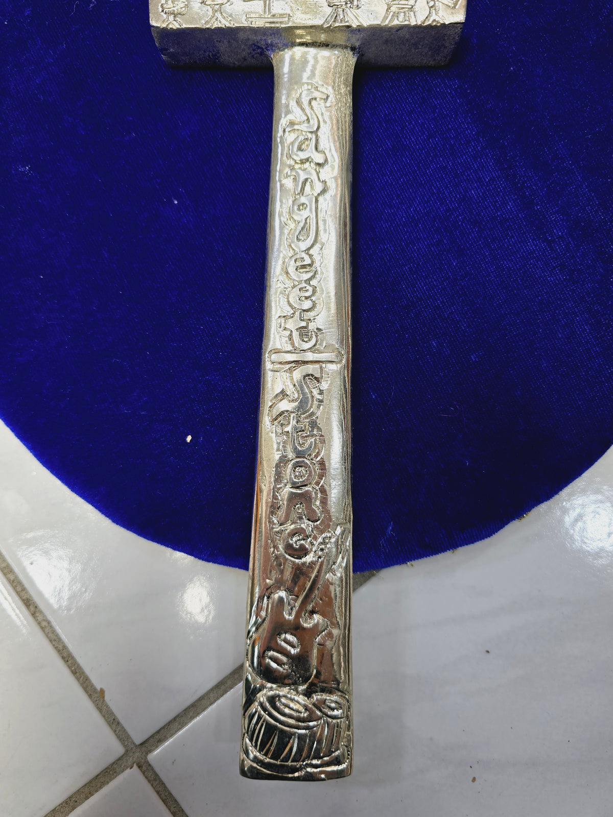 Sangeet Harmony Silver Tabla Hammer – Tabla & Guitar Engraving - Sangeet Store