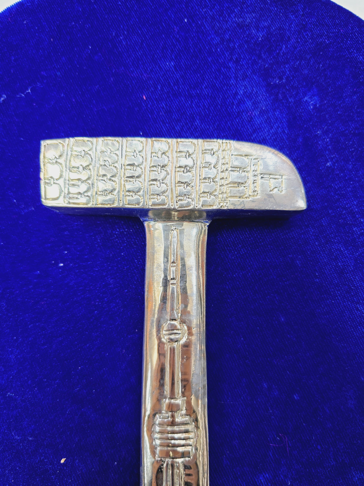 World Wonders Silver Tabla Hammer – CN Tower & Leaning Tower of Pisa Engraving - Sangeet Store