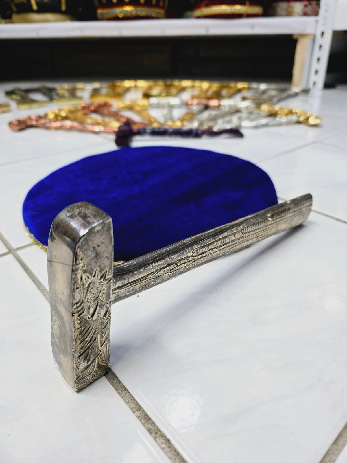 Silver Icons Tabla Hammer – Statue of Liberty & Burj Khalifa Engraving - Sangeet Store