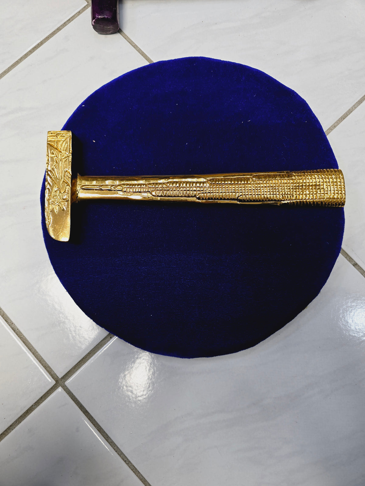 Golden Icons Tabla Hammer – Statue of Liberty & Burj Khalifa Engraving - Sangeet Store