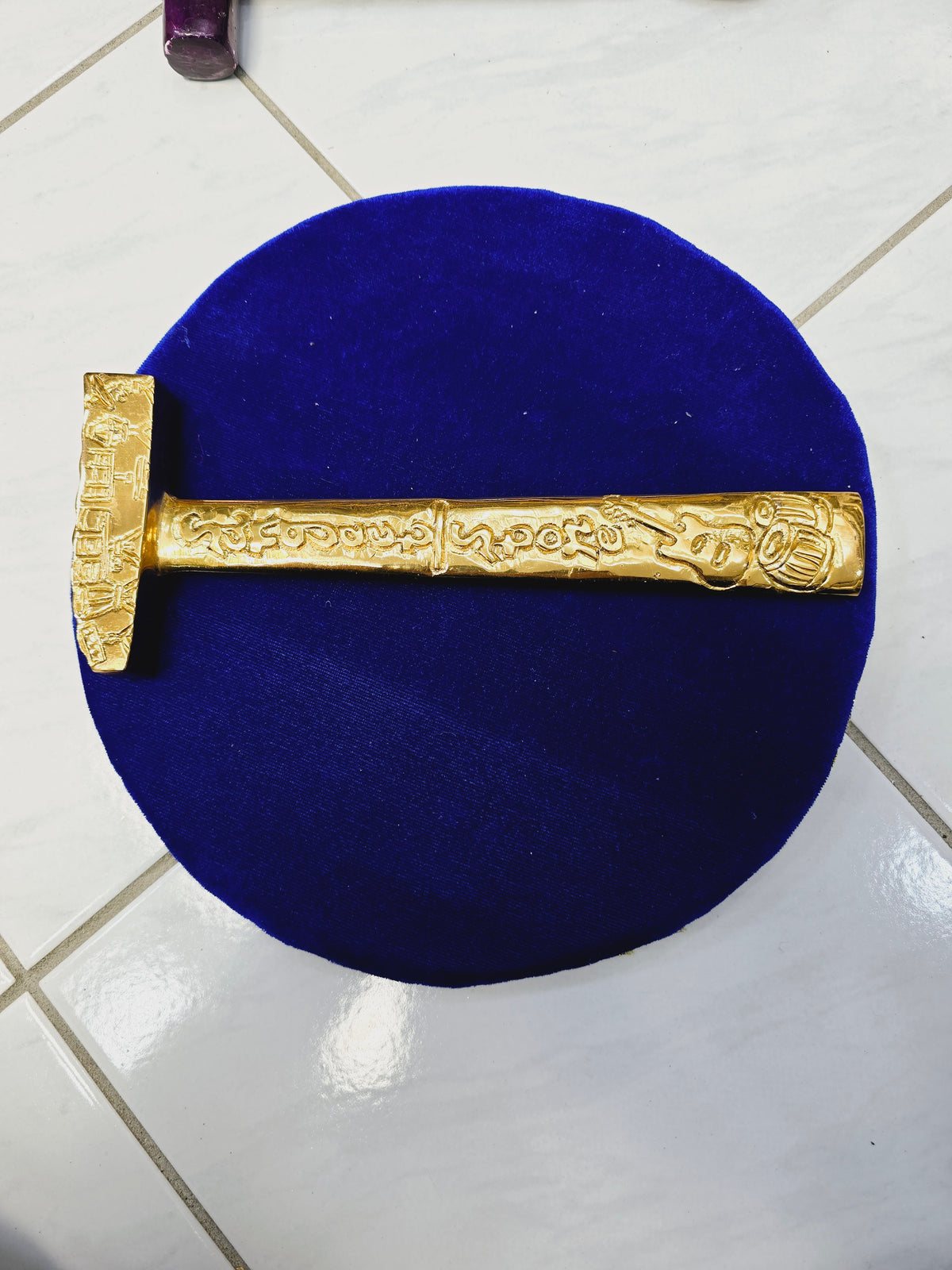 Golden Harmony Tabla Hammer – Engraved Guitar & Tabla Design - Sangeet Store