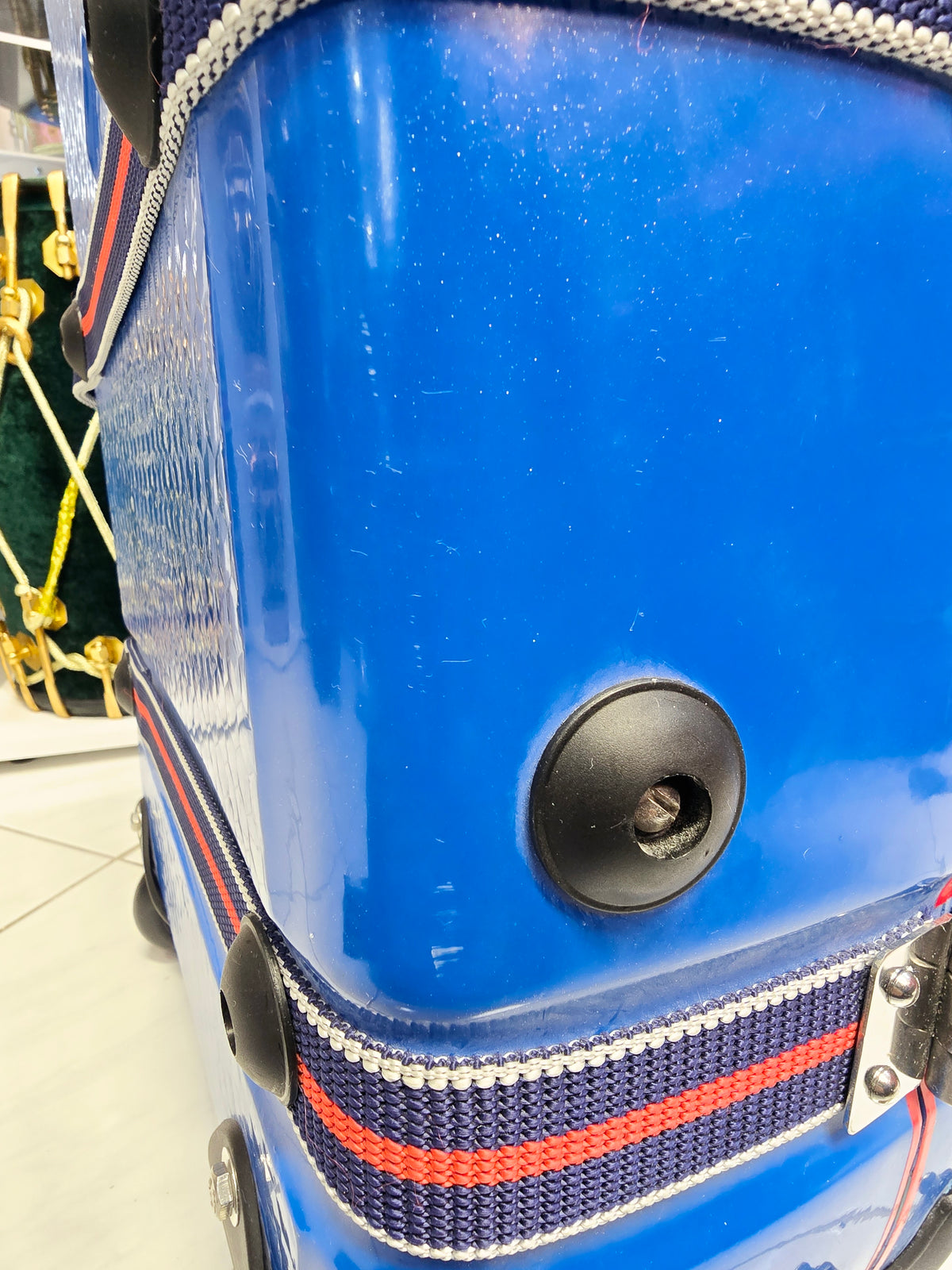 Traveler’s Rhythm: Blue Tabla/Dholak Case with Fixed Wheels - Sangeet Store