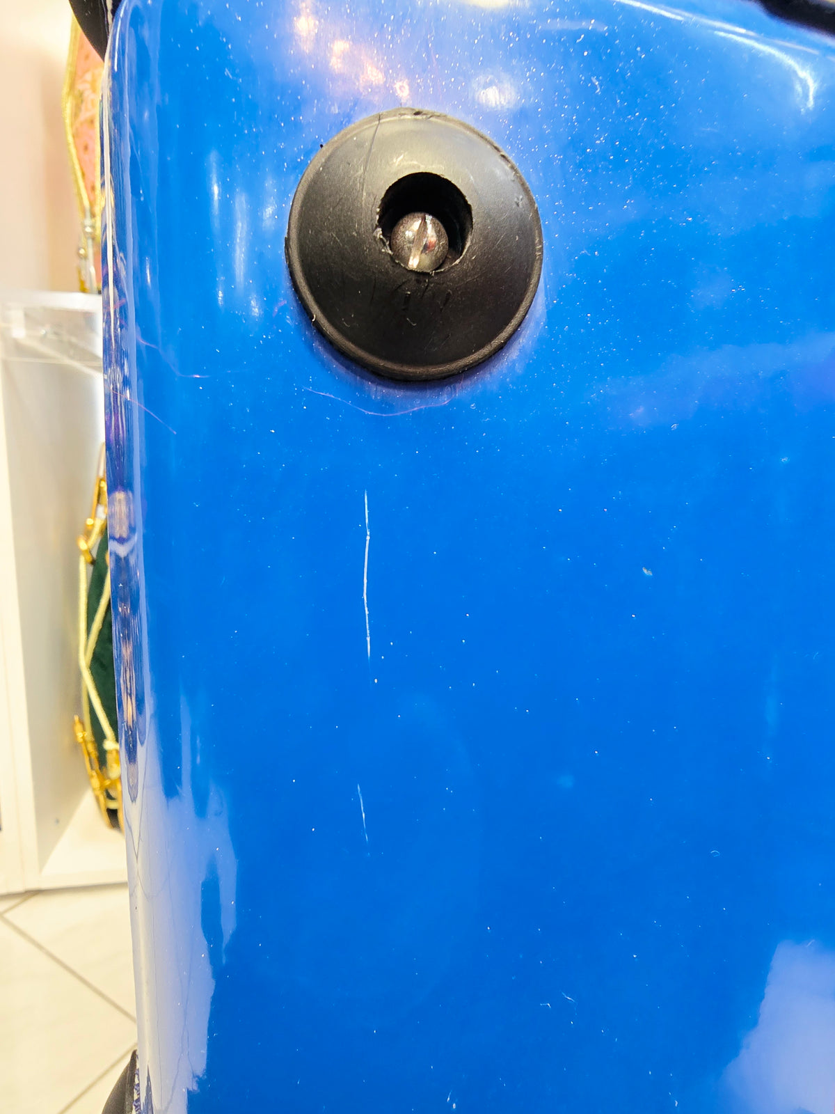 Traveler’s Rhythm: Blue Tabla/Dholak Case with Fixed Wheels - Sangeet Store