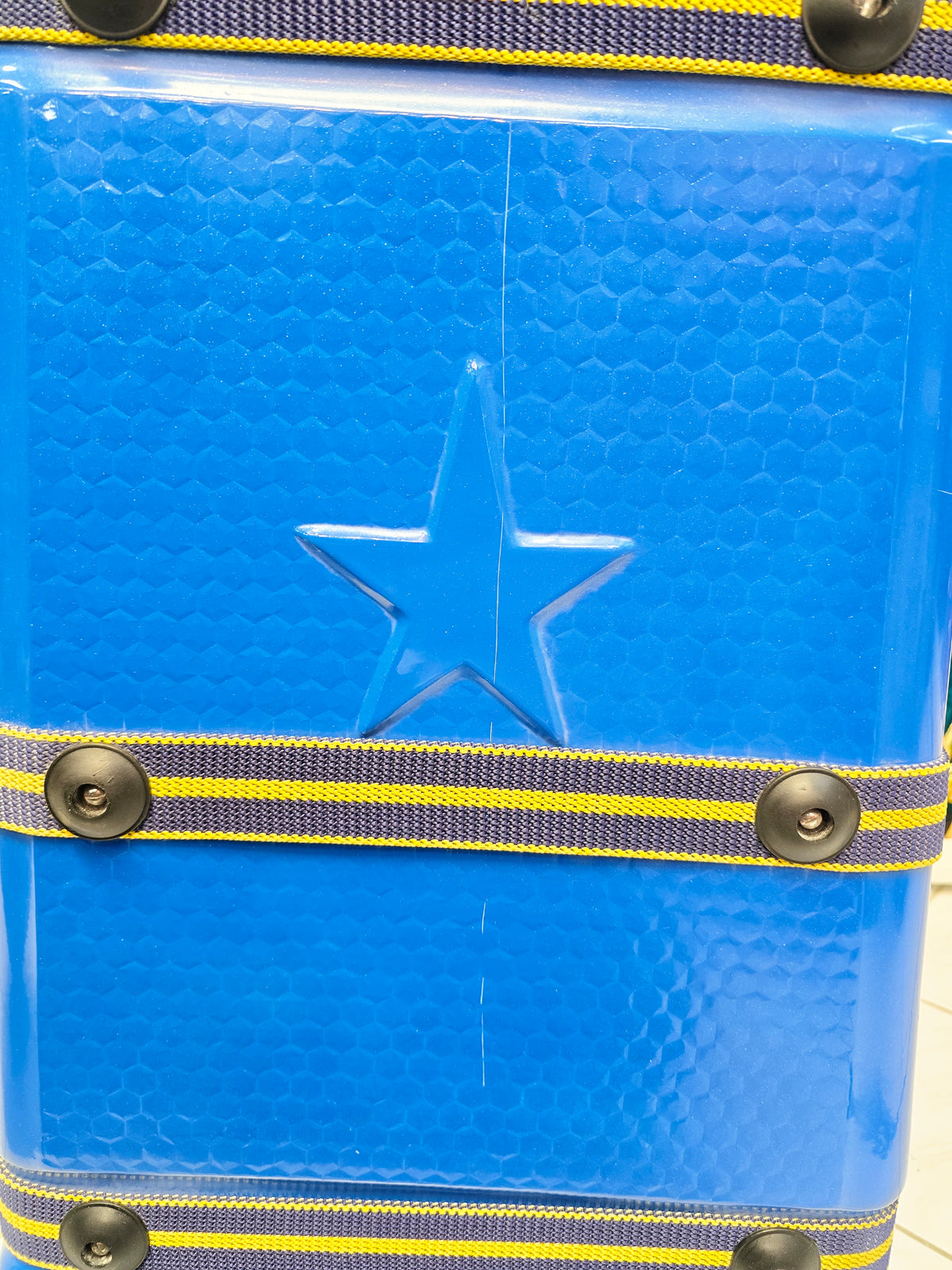 Rhythm Rover: Blue Tabla/Dholak Case with Fixed Wheels (Minor Cosmetic Defects) - Sangeet Store
